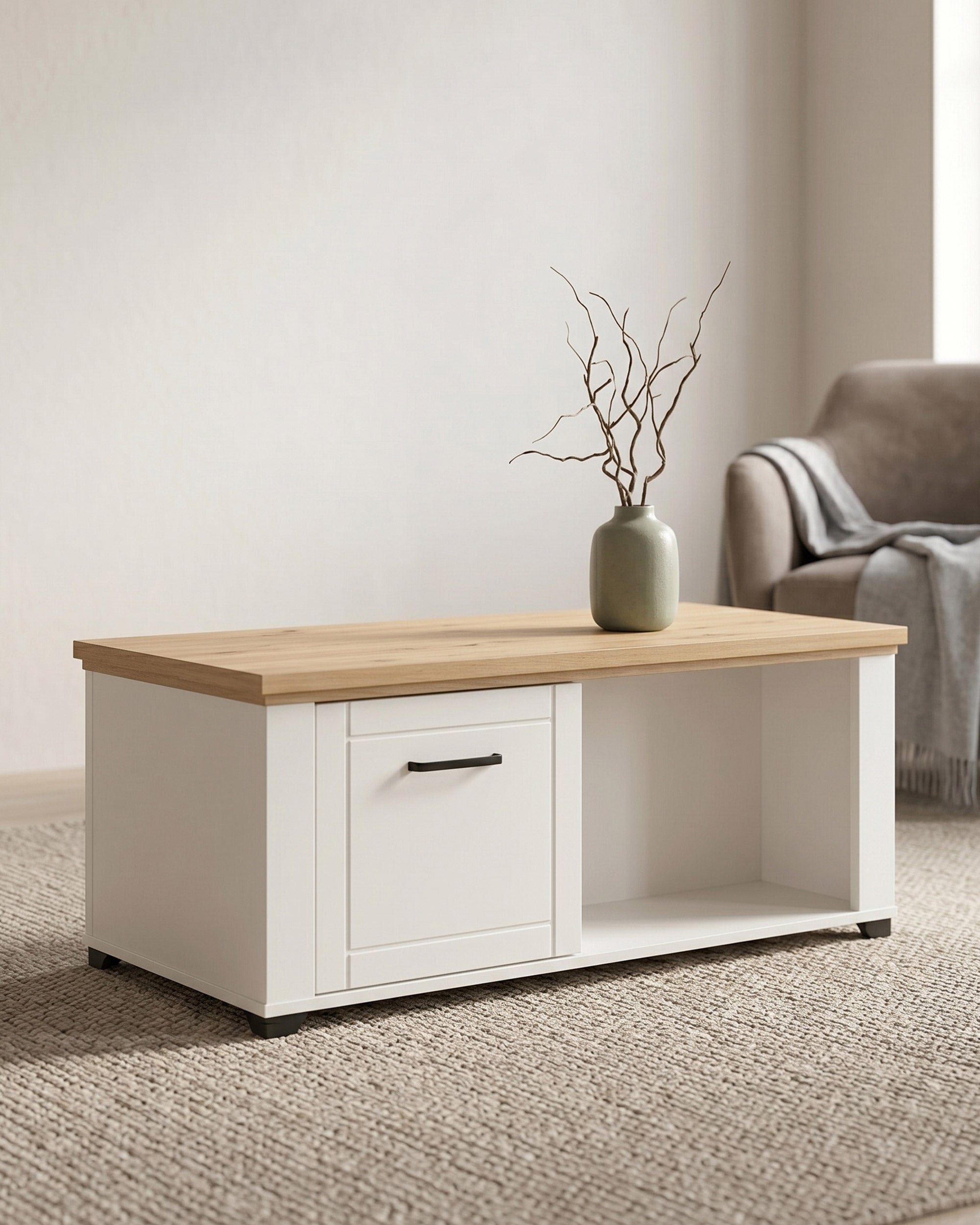 Mesa de centro VALENCIA con 2 puertas
