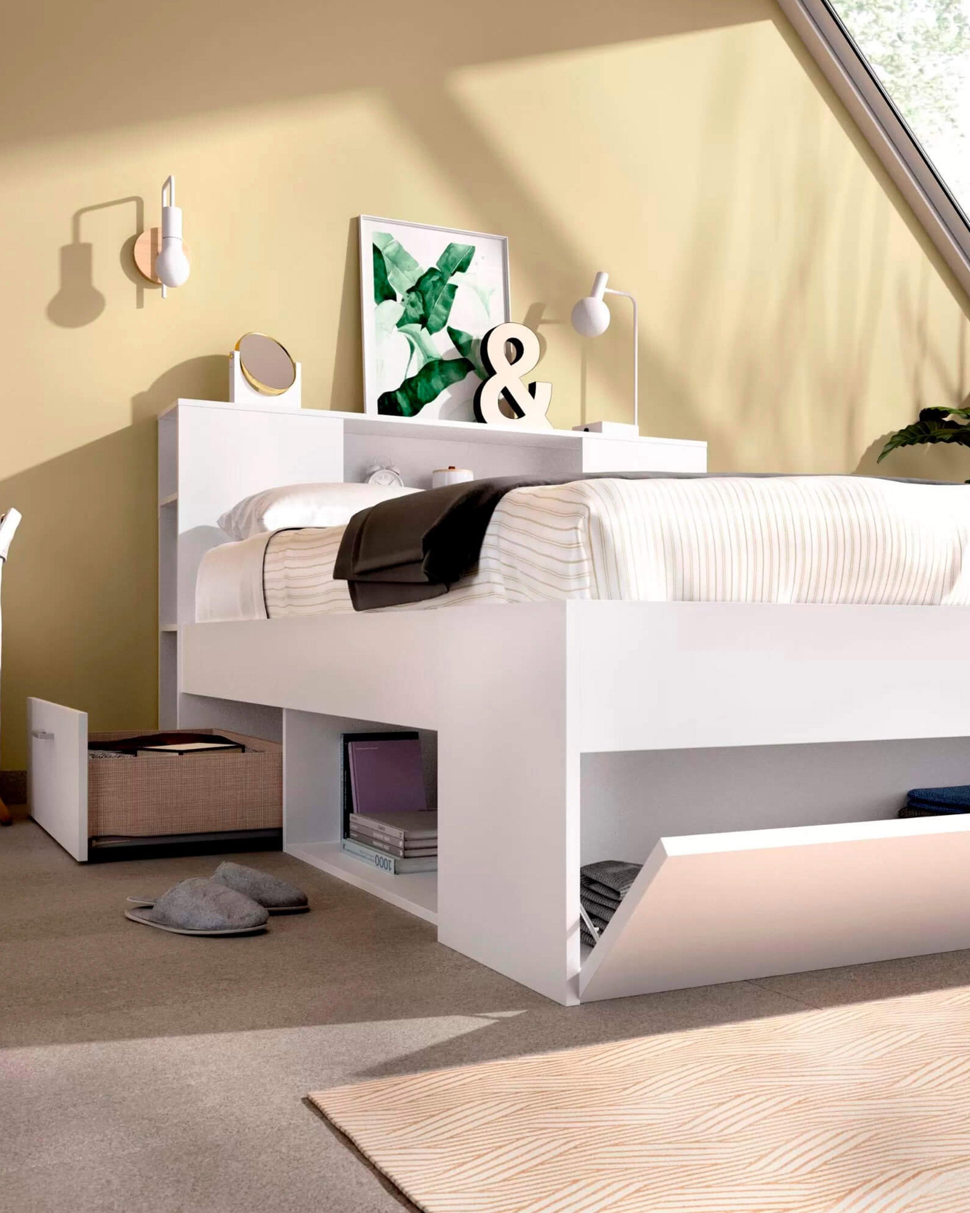 Double bed COLOMBO with drawers