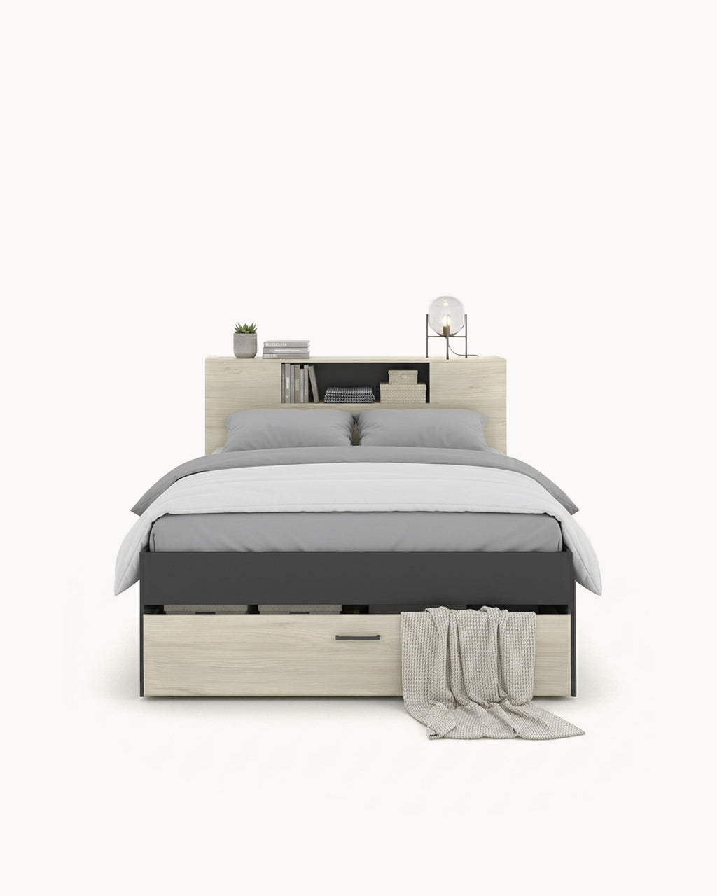 Pack cama de matrimonio COLOMBO + colchón SPRING ROLLER