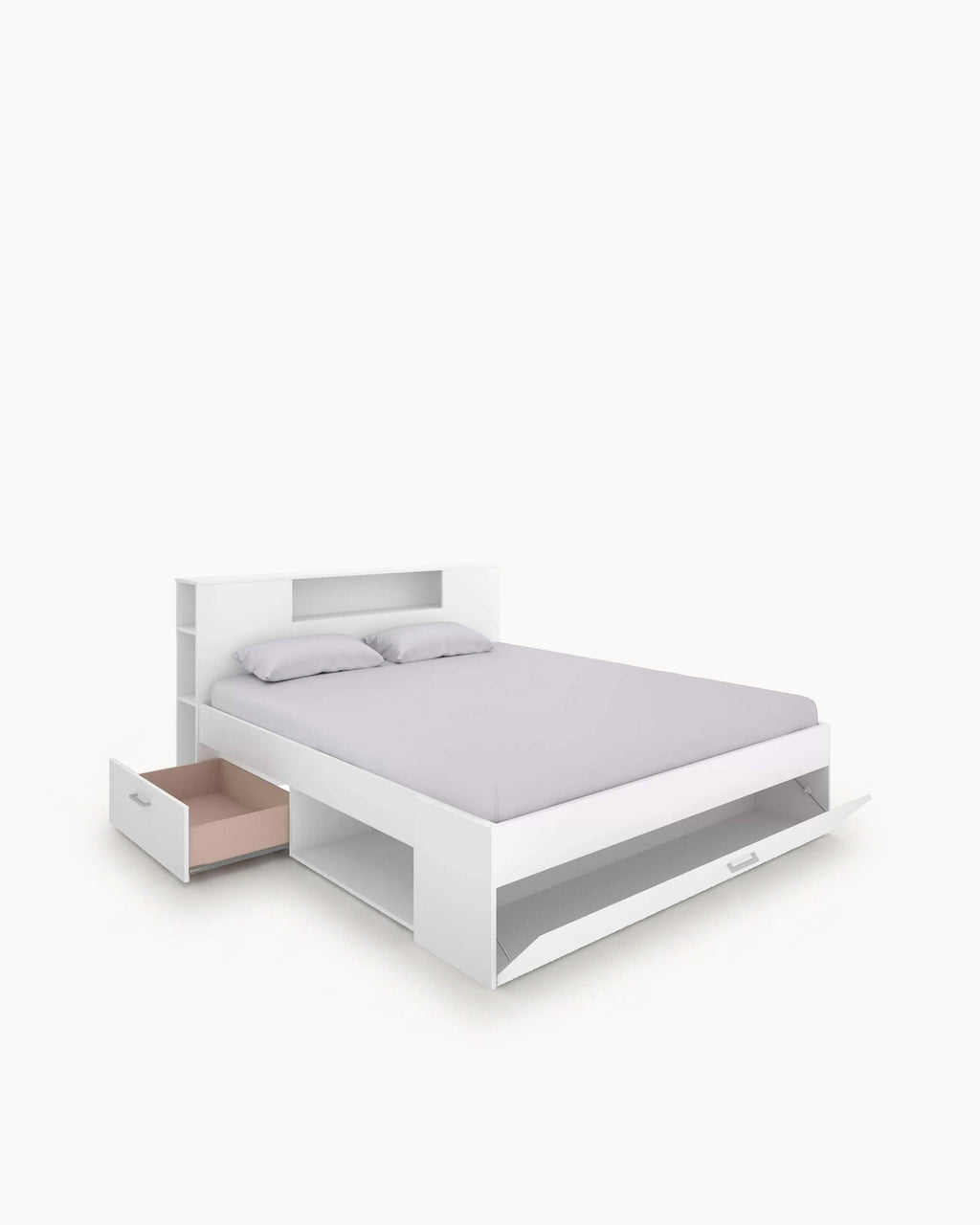 Cama de matrimonio COLOMBO con cajones
