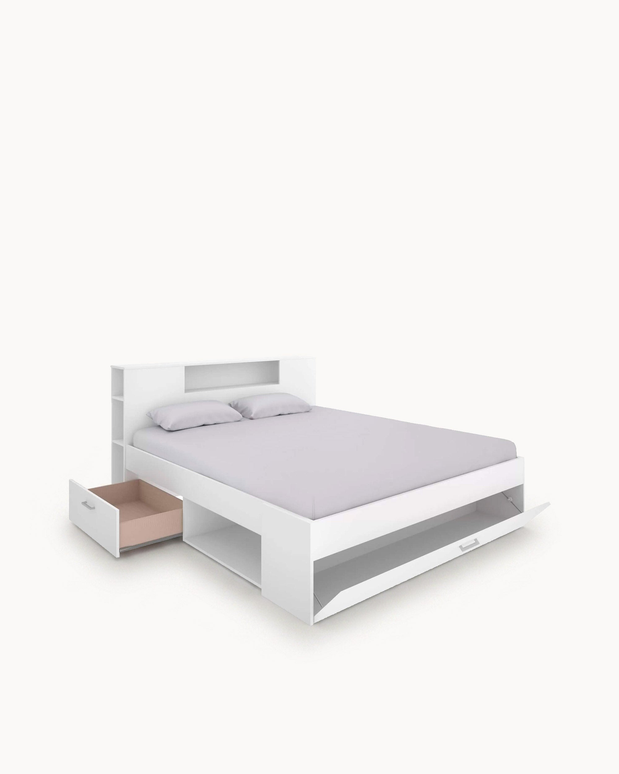 Cama de matrimonio COLOMBO con cajones