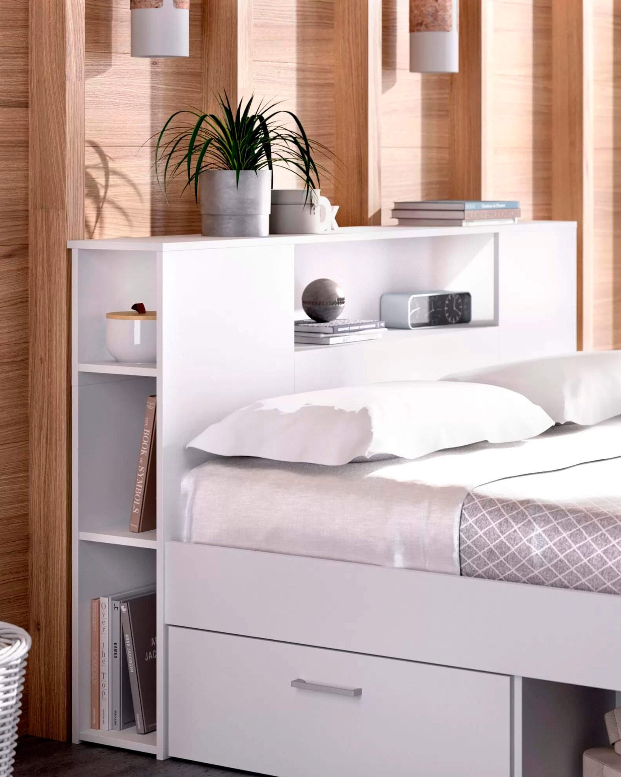 Cama de matrimonio COLOMBO con cajones