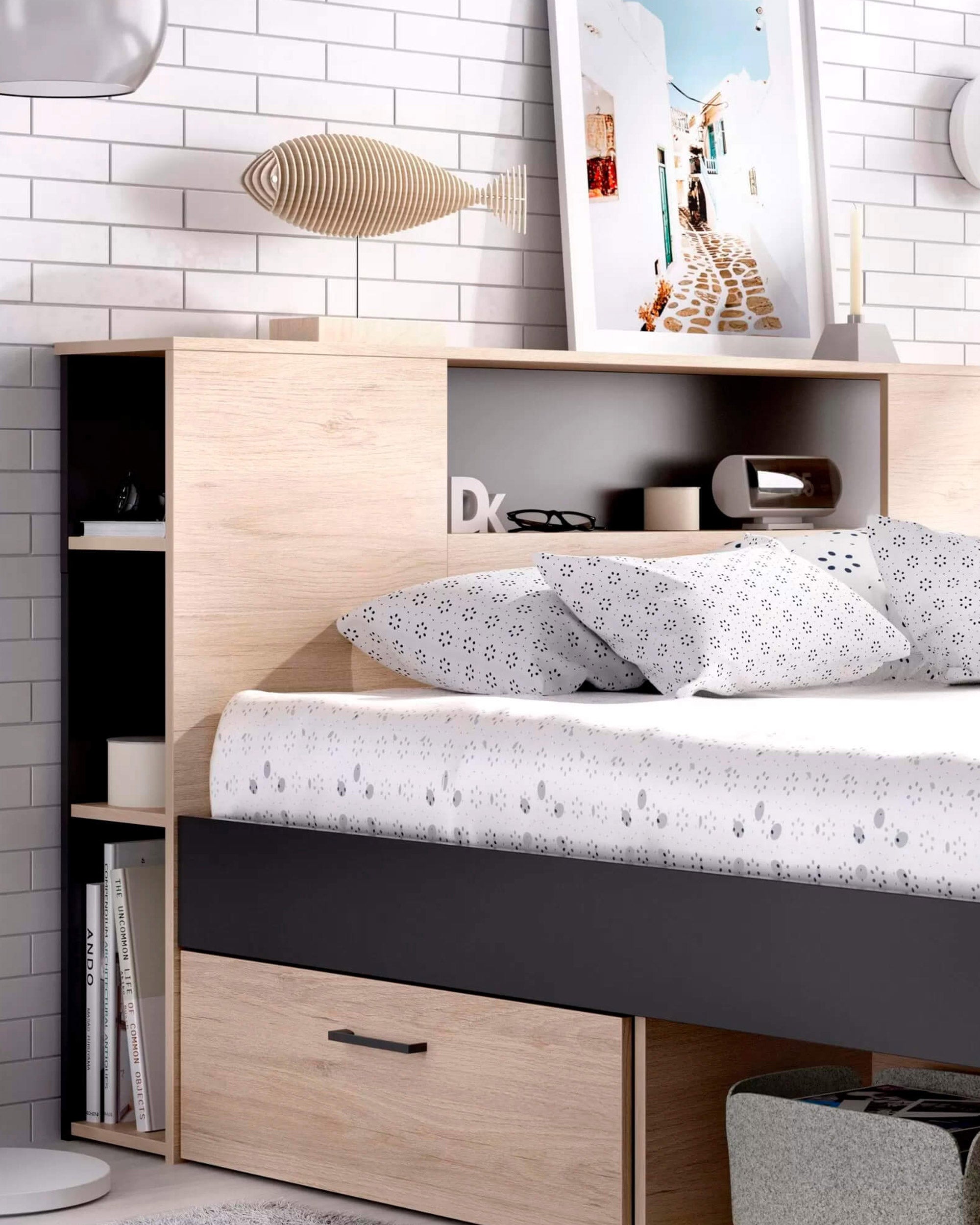 Pack cama de matrimonio COLOMBO + colchón SPRING ROLLER