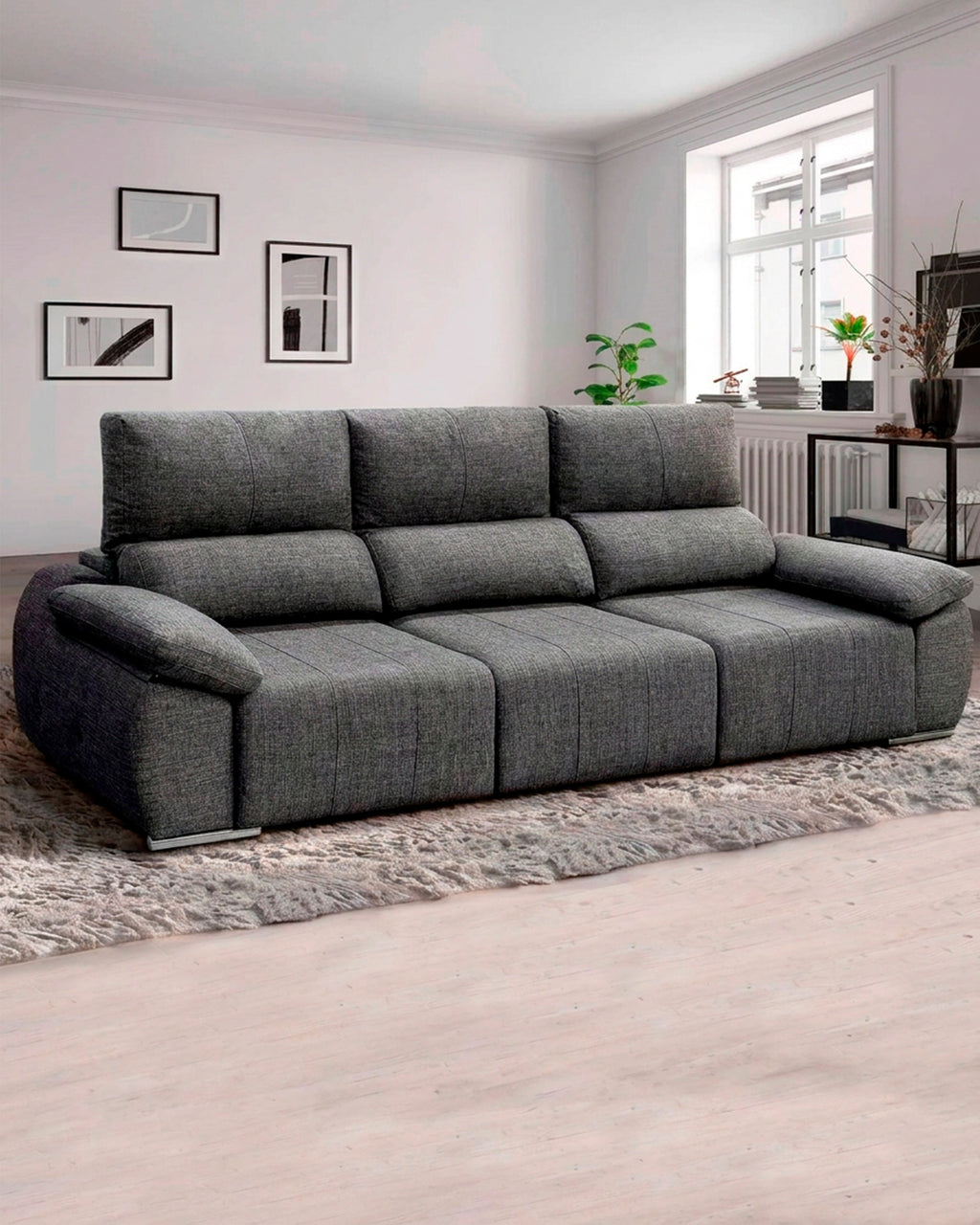 Sofá 3 lugares MUNIQUE com cama
