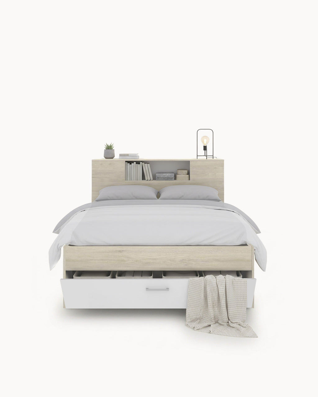 Double bed COLOMBO with drawers