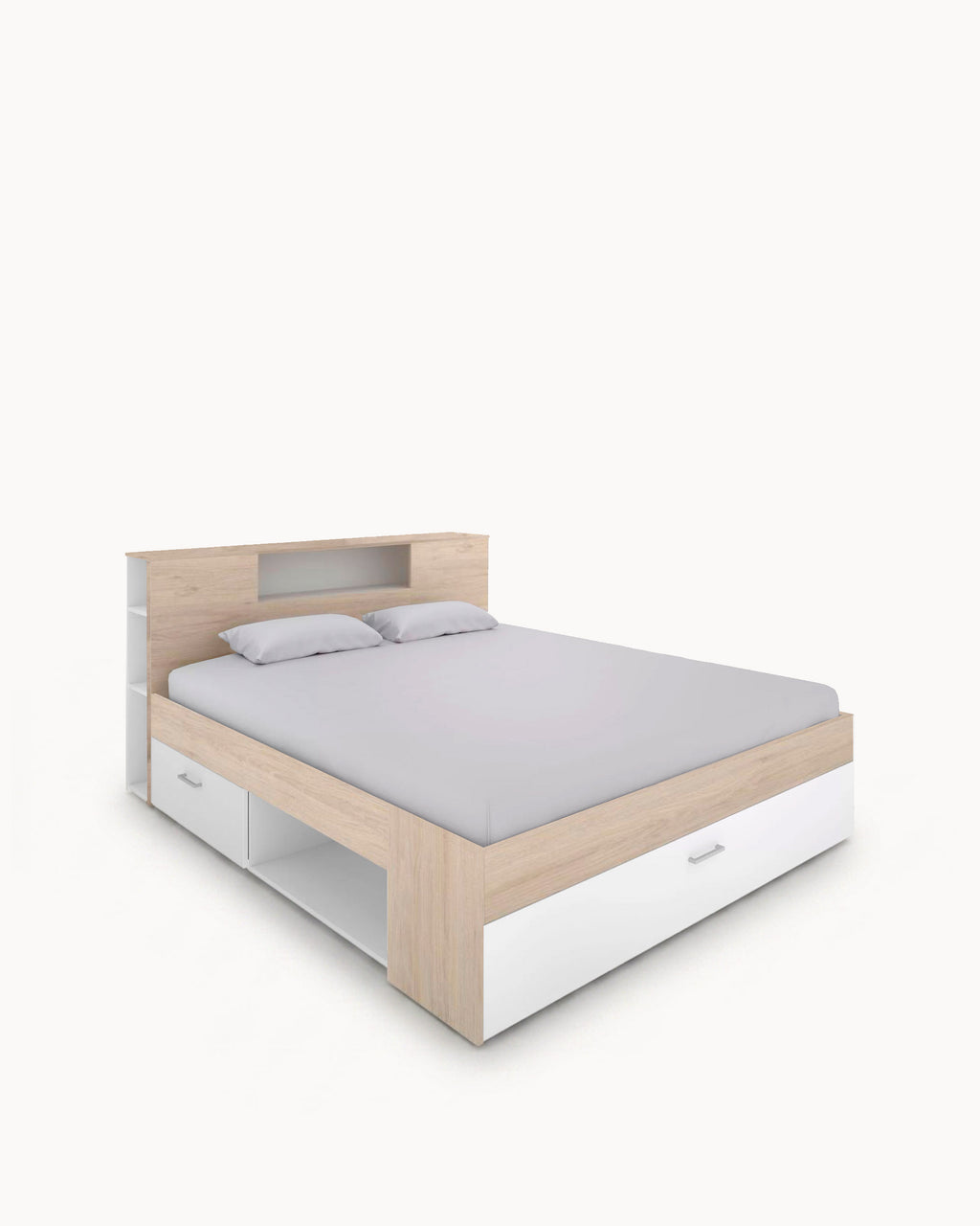 Cama de matrimonio COLOMBO con cajones