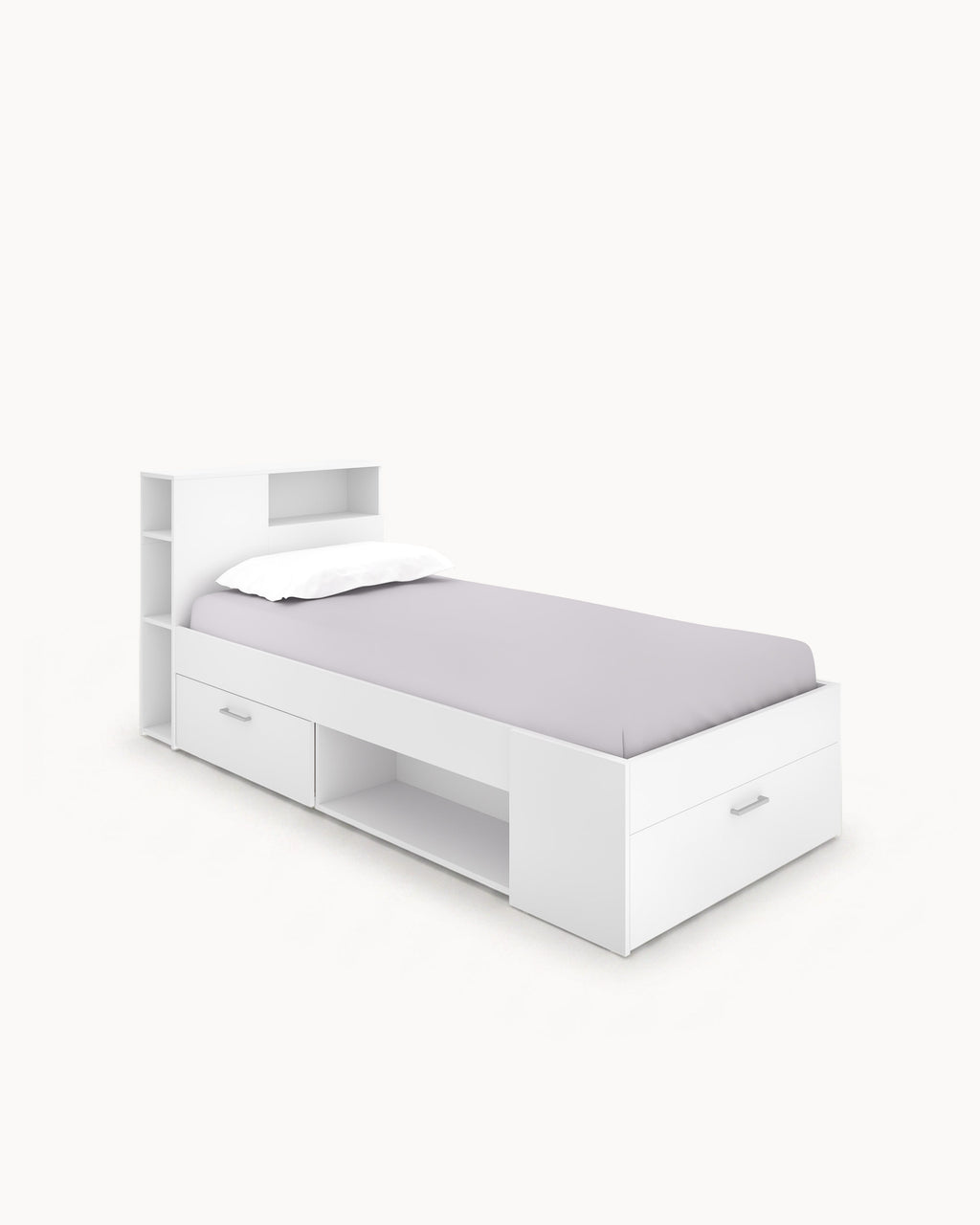 Cama de solteiro COLOMBO com gavetas