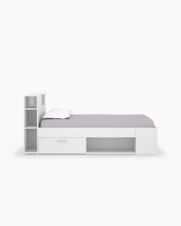 Cama de solteiro COLOMBO com gavetas