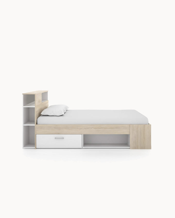 Cama de solteiro COLOMBO com gavetas