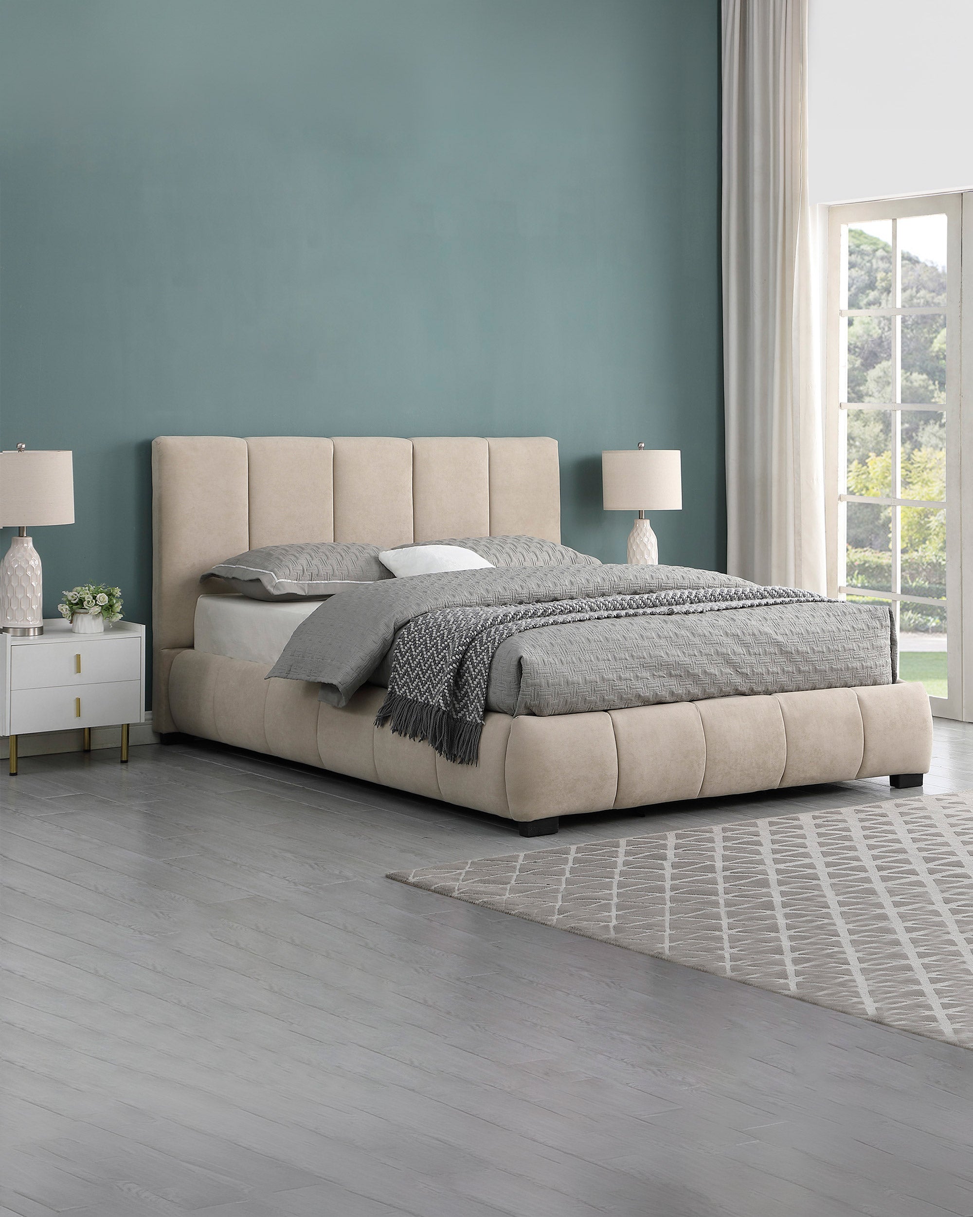 Pack cama de matrimonio elevable ALBERTO II + Colchón HOMYSLEEP PALACIO COOLER