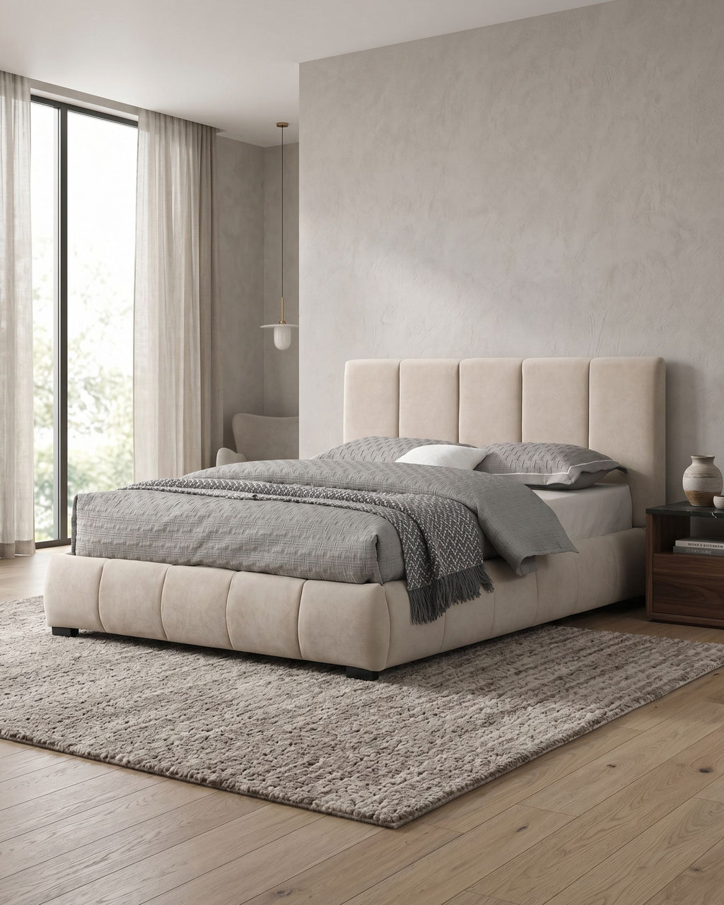 Pack cama de matrimonio elevable ALBERTO II + Colchón HOMYSLEEP PALACIO COOLER