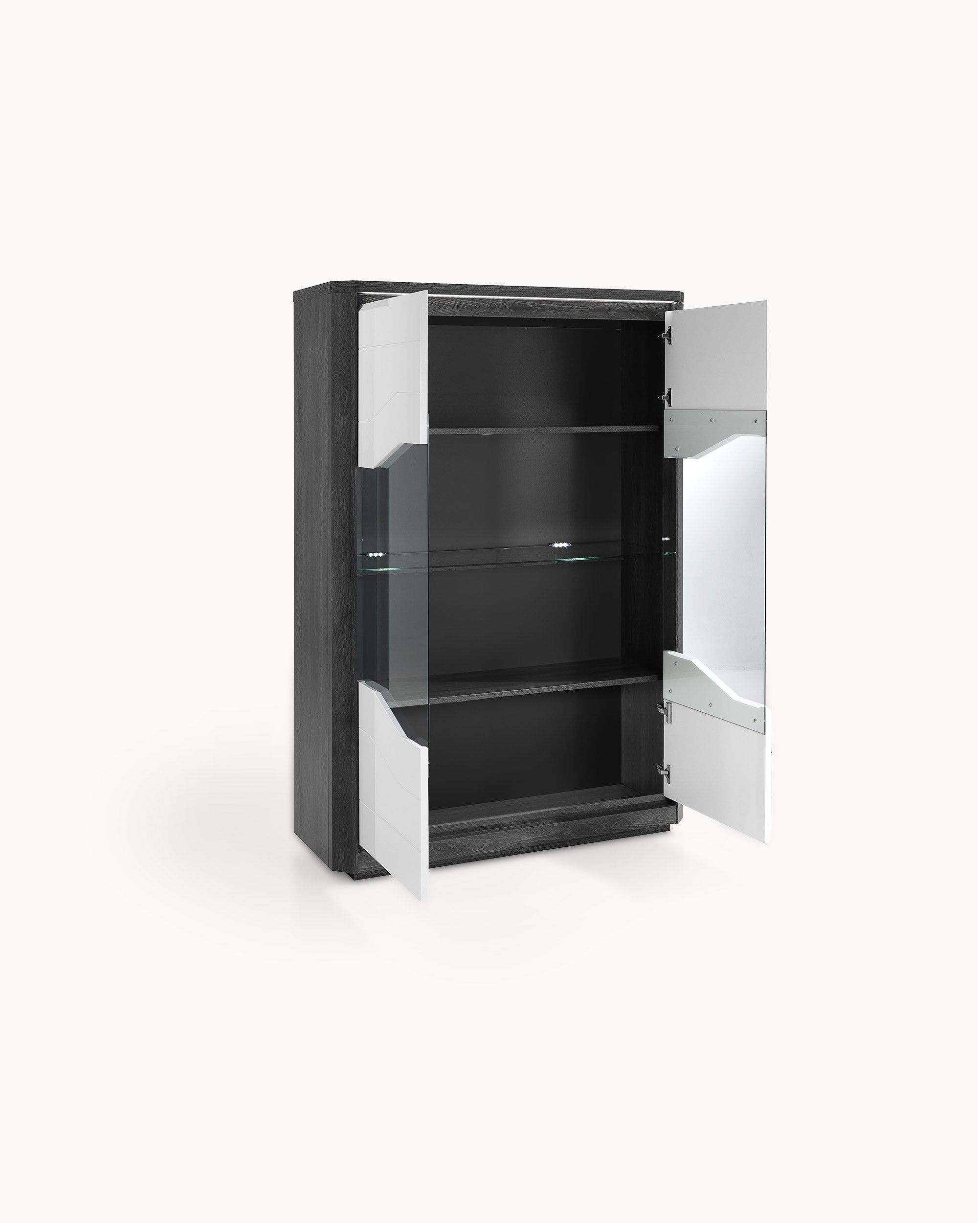 Vitrina MATERA con LED y 2 puertas