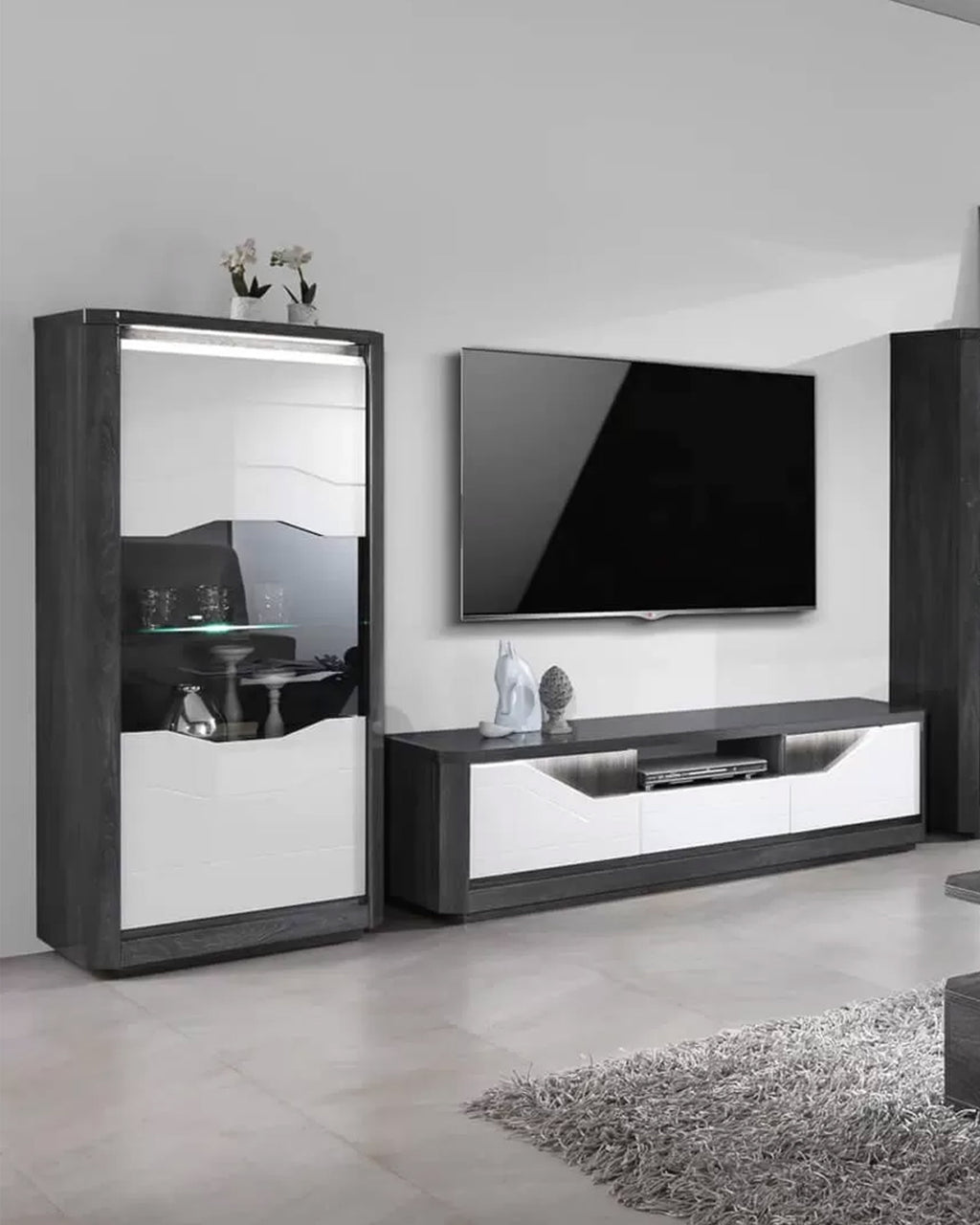 Vitrine MATERA com LED e 1 porta
