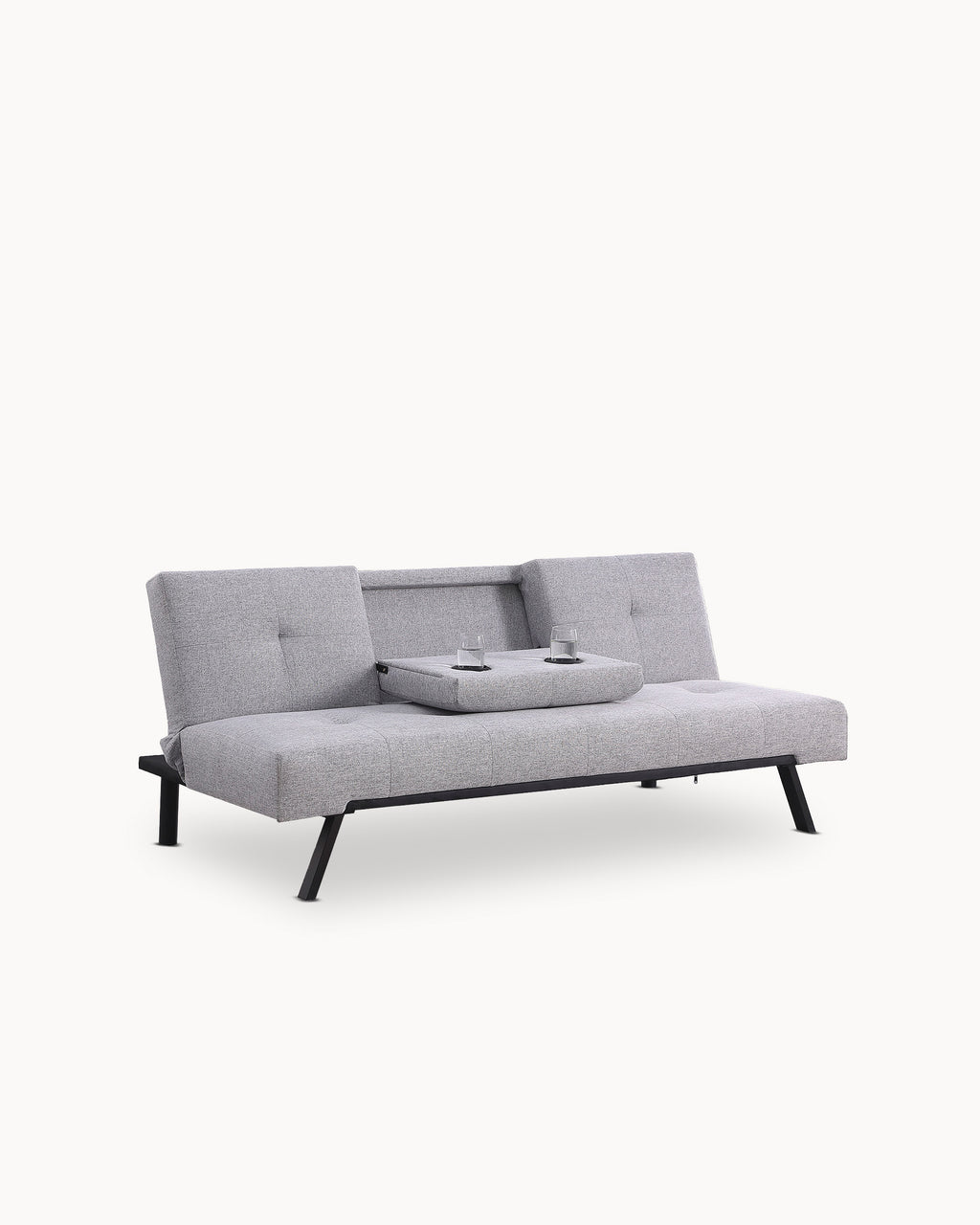Sofá cama PRAGUE com porta-copos