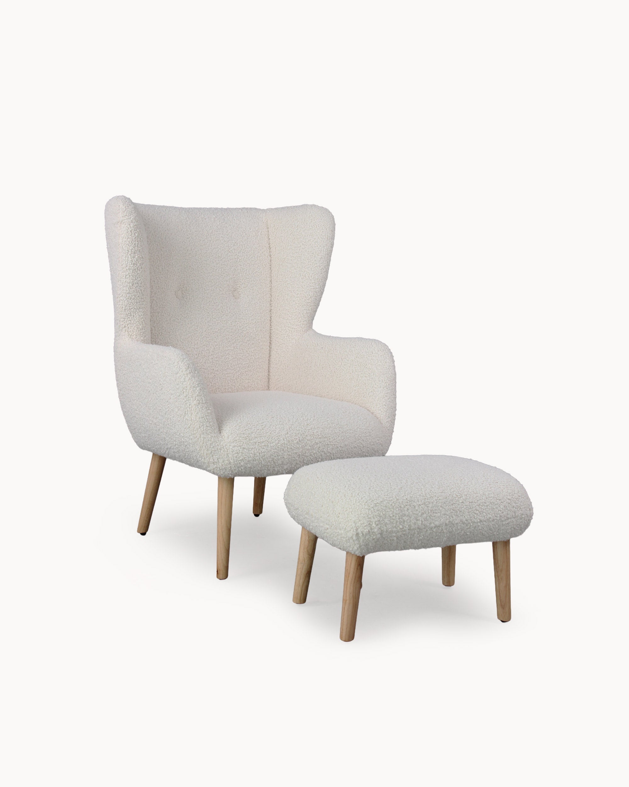 TEDDY armchair with footrest