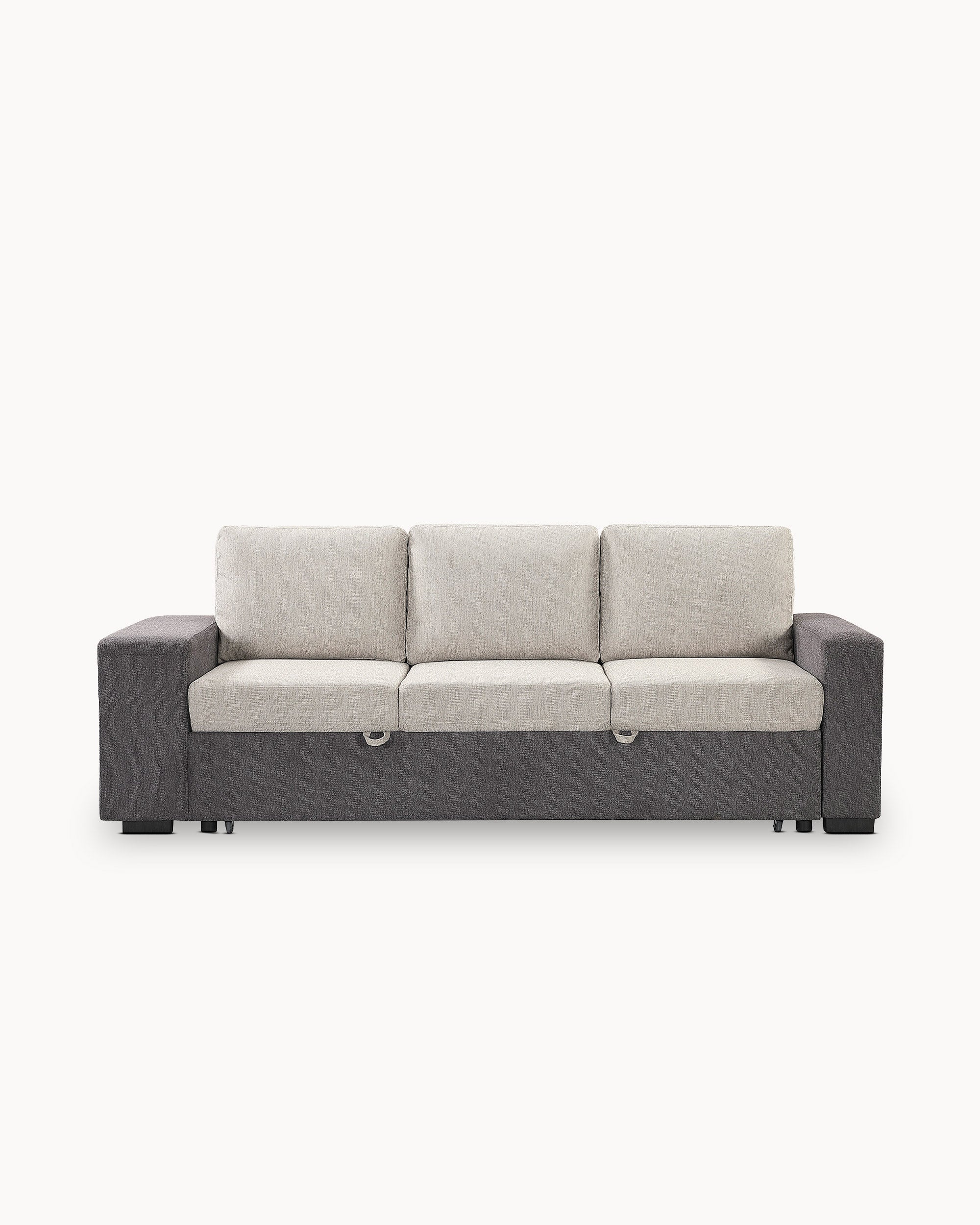 SUSAN II 3-seater sofa with bed and footstools
