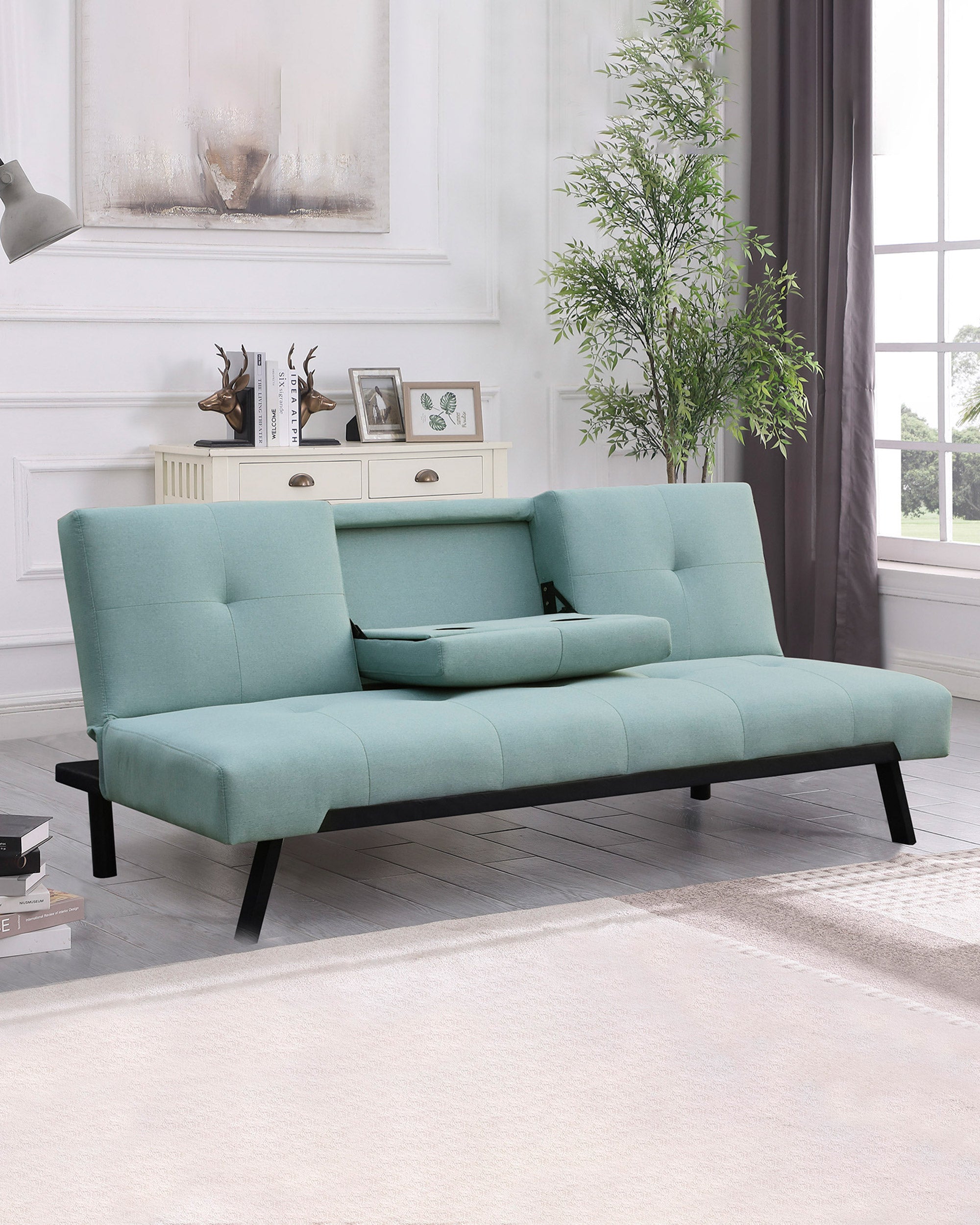 PRAGUE sofa bed with cup holders