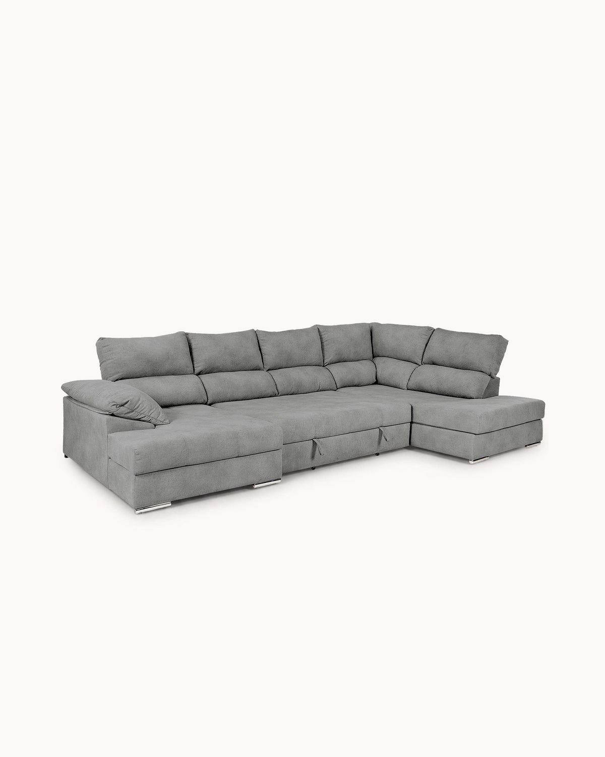 Sofá de canto PARMA com chaise longue e cama