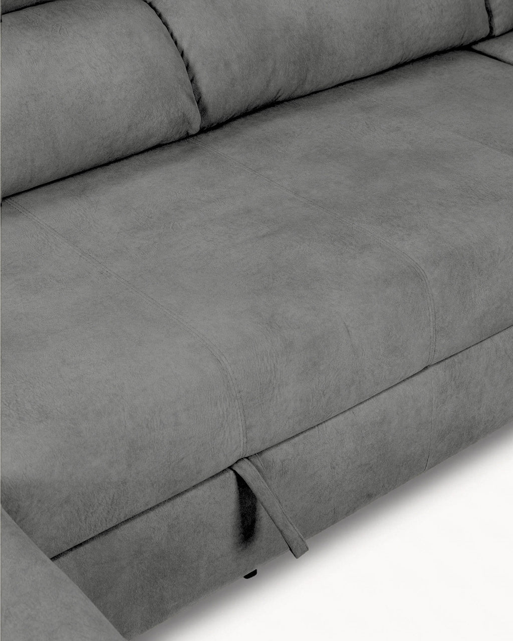 Sofá de canto PARMA com chaise longue e cama