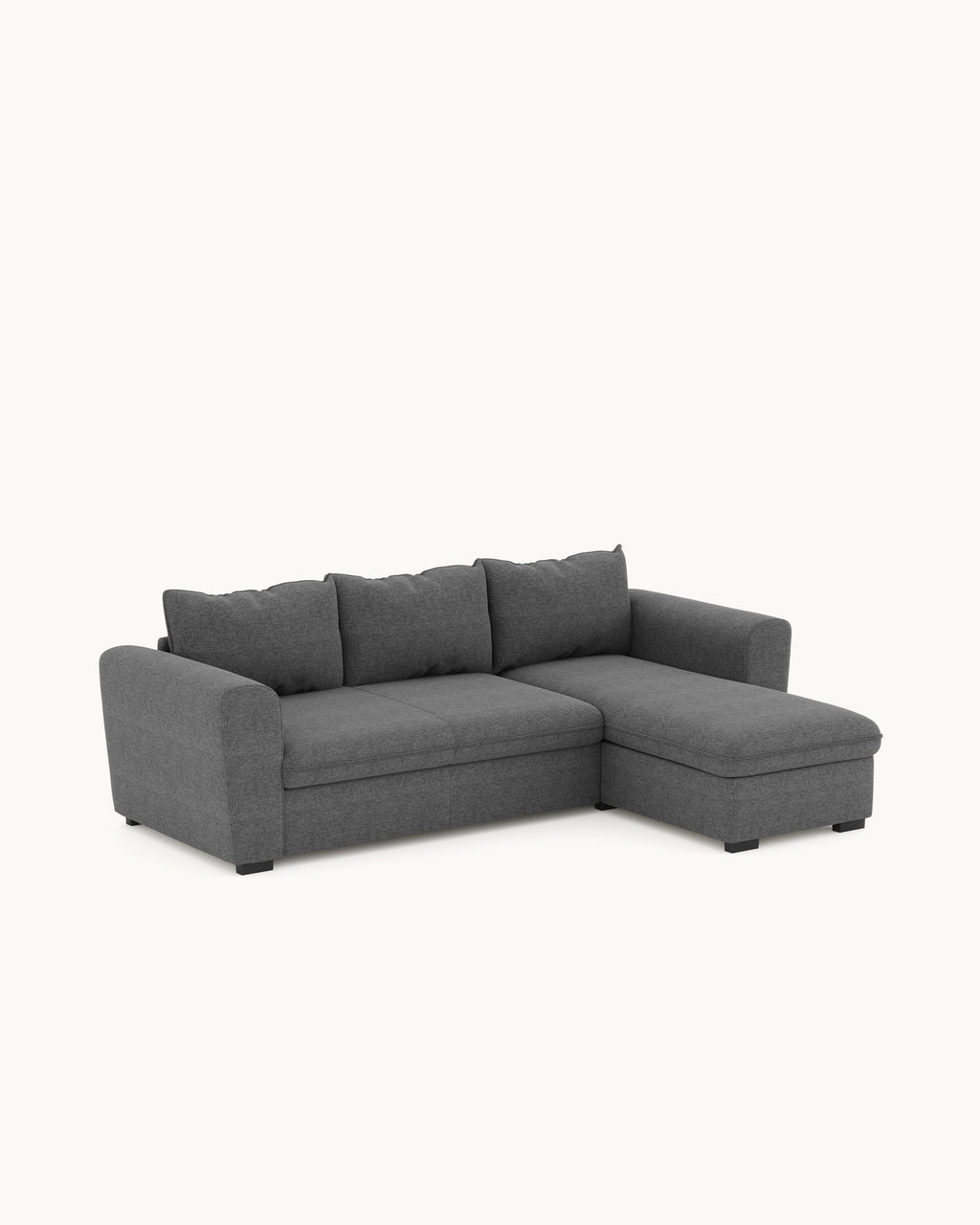 Sofá chaise longue reversible ASTY con cama y arcón