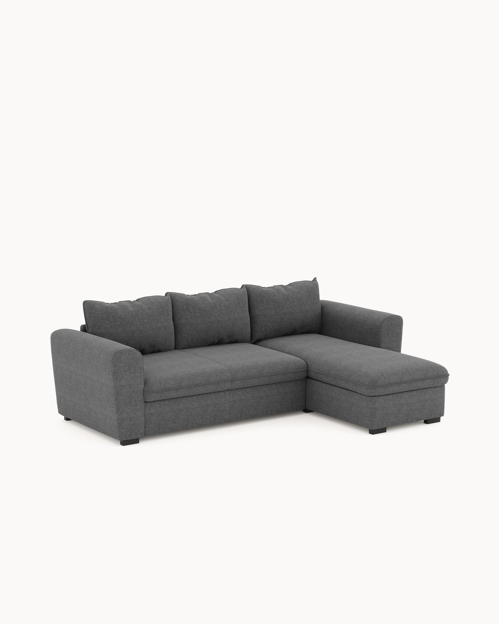 Sofá chaise longue reversible ASTY con cama y arcón