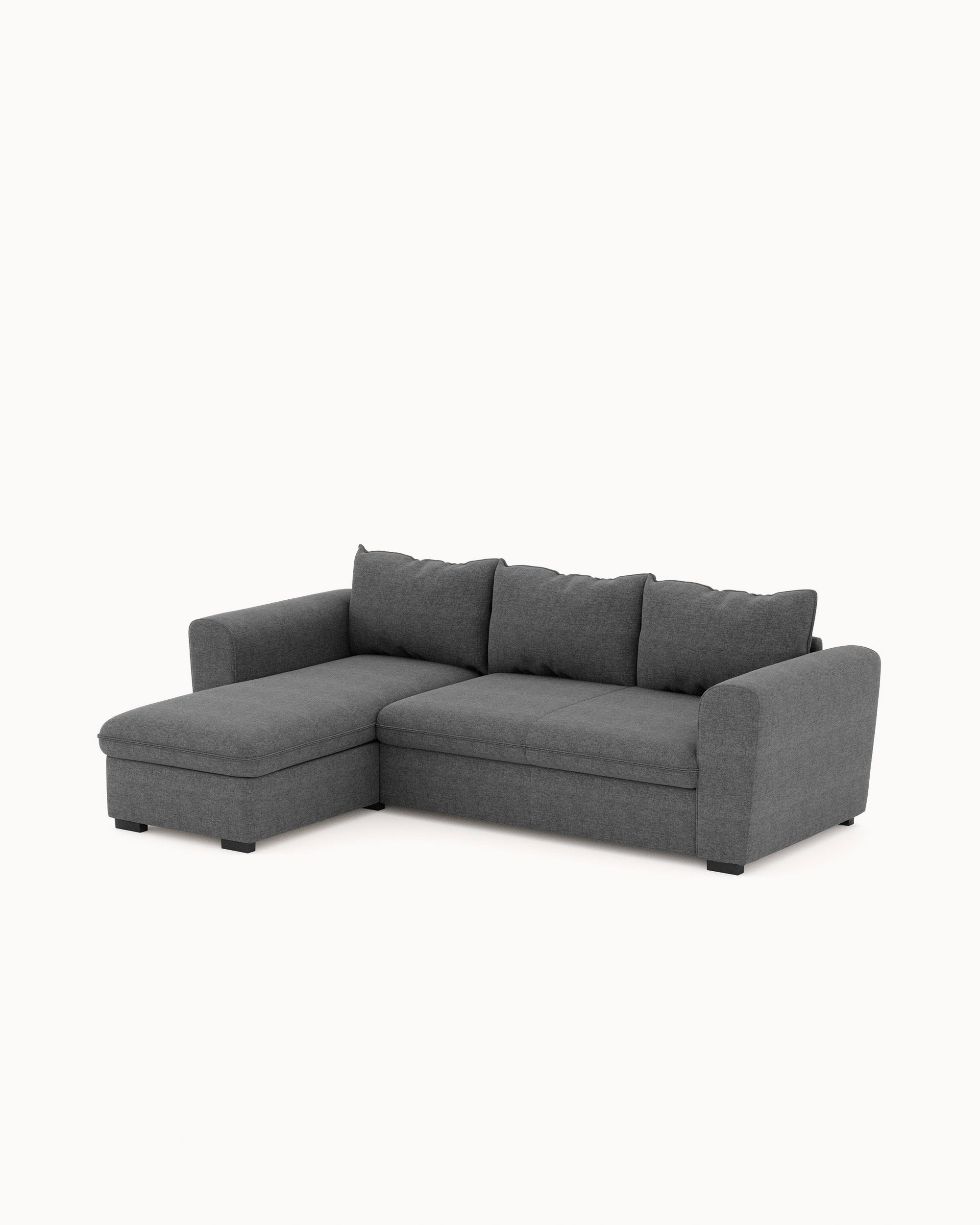 Sofá chaise longue reversible ASTY con cama y arcón