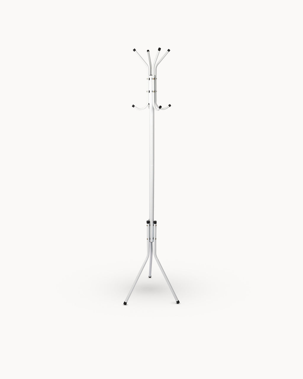 Freestanding coat rack with 8 hooks