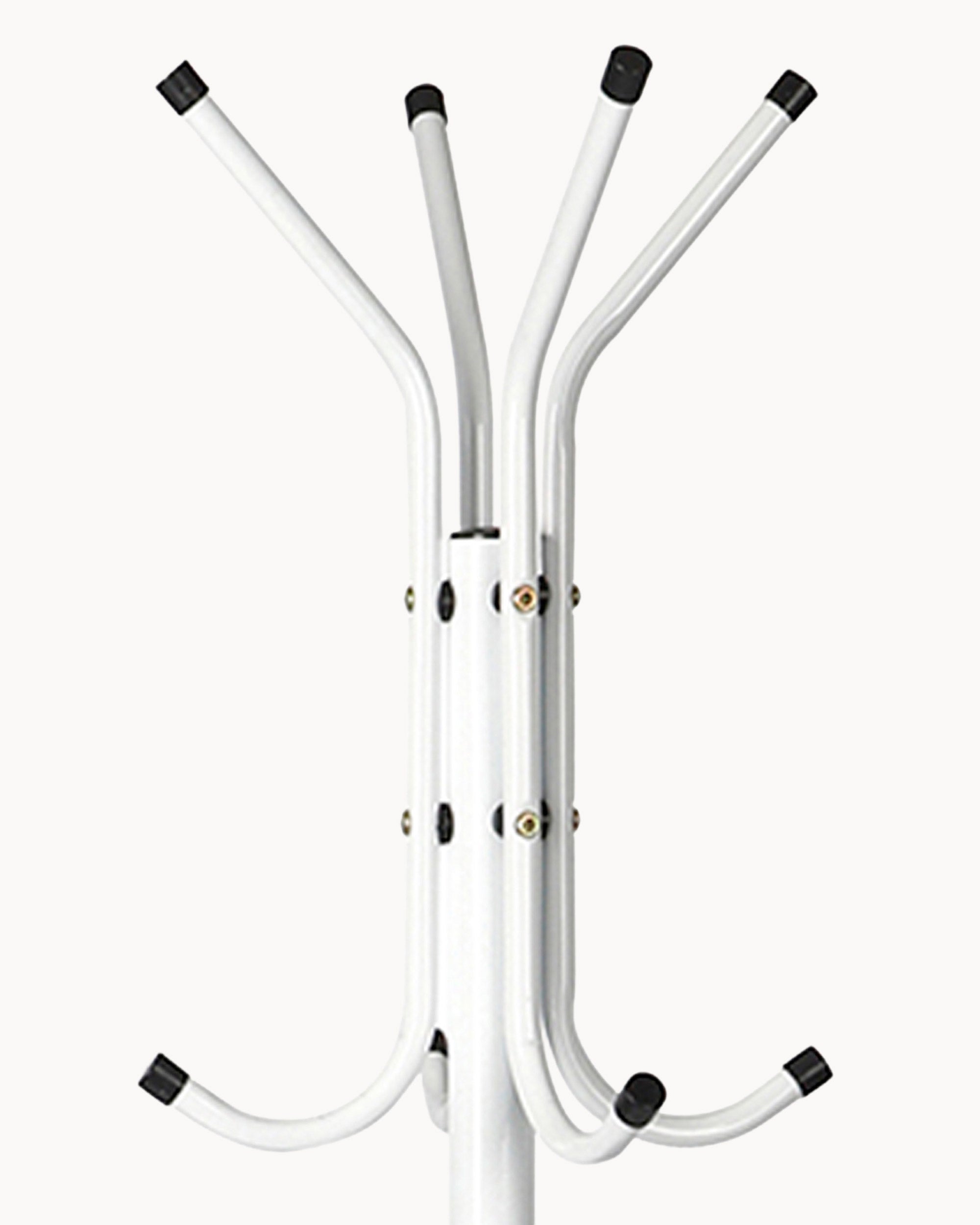 Freestanding coat rack with 8 hooks
