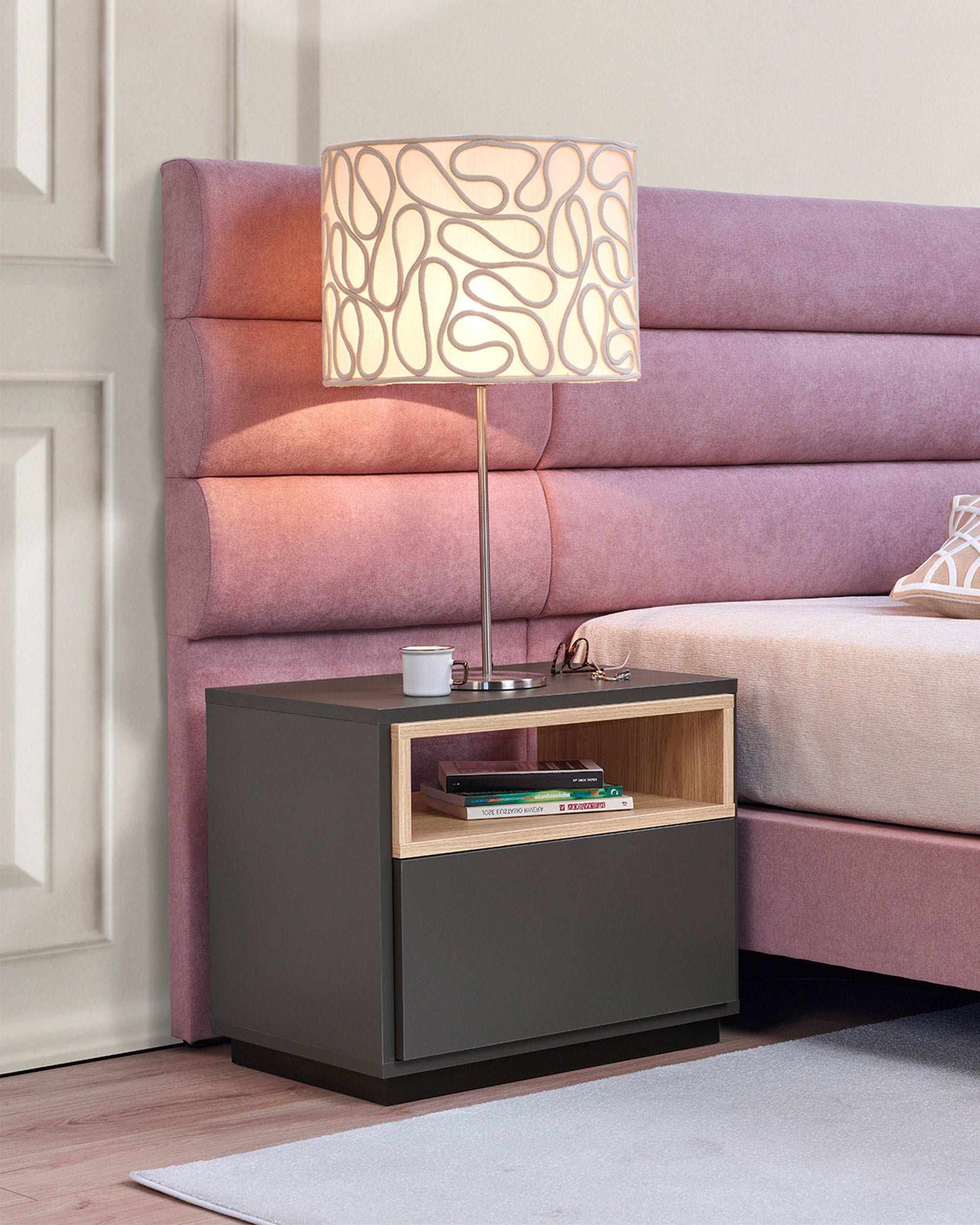 MALMO 1-drawer bedside table