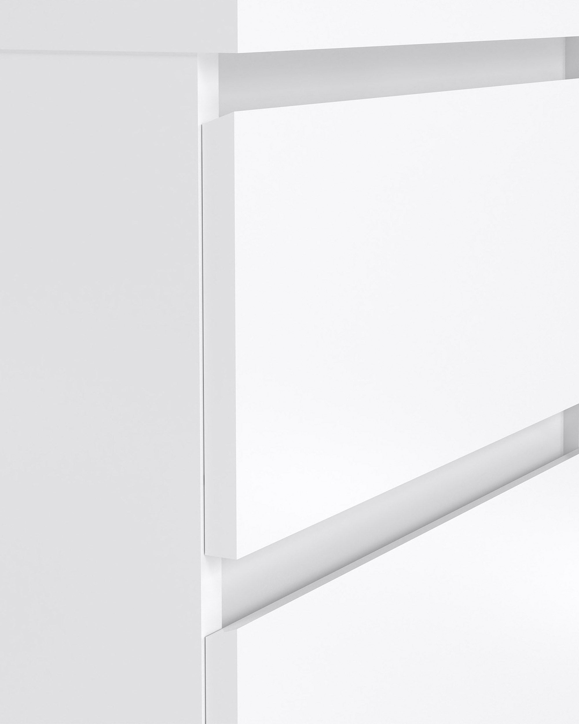 Pack of 2 NEW MATRIX SHINY bedside tables with 2 drawers