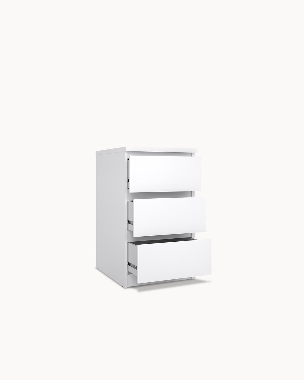 NEW MATRIX SHINY 3-drawer bedside table