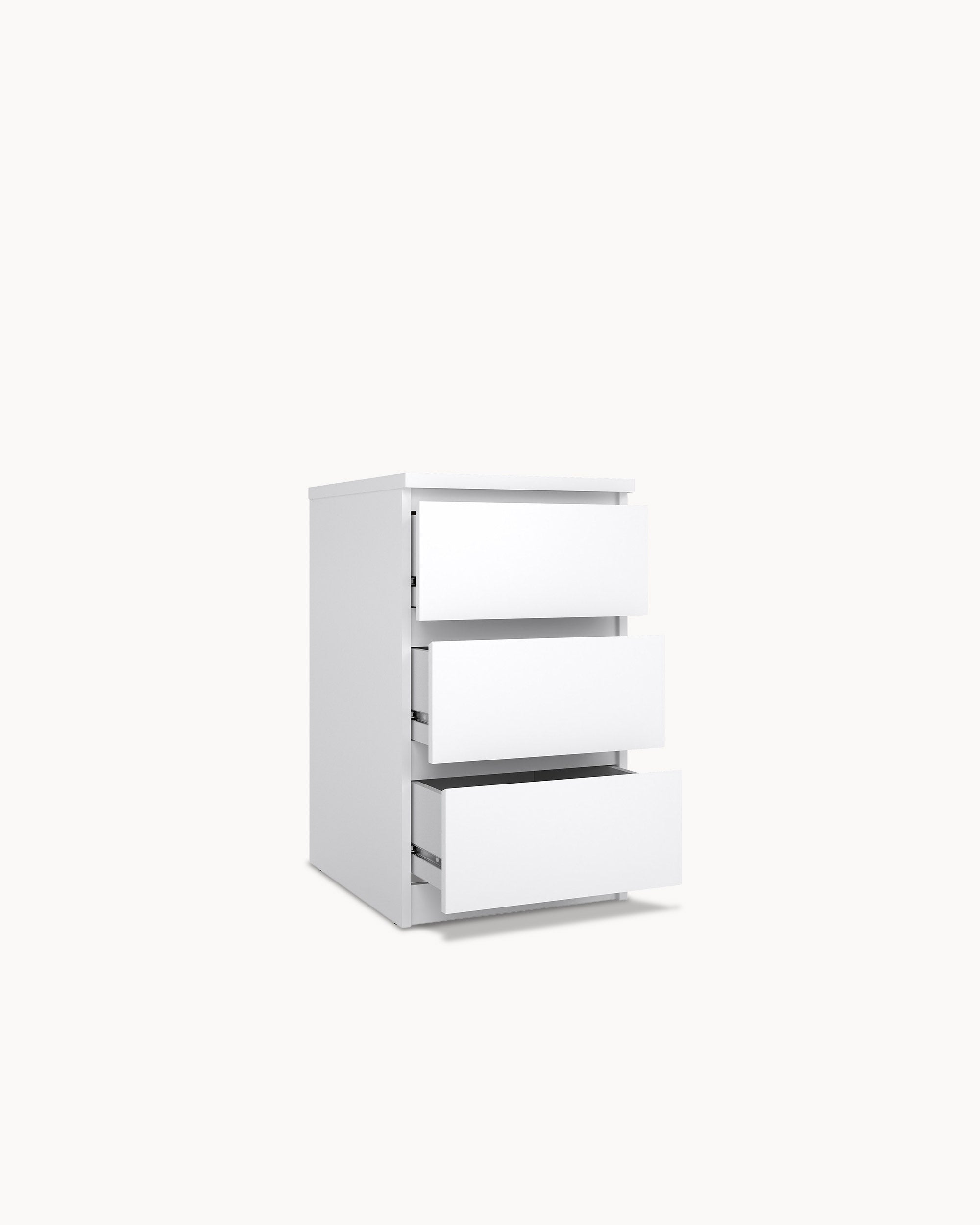 NEW MATRIX SHINY 3-drawer bedside table