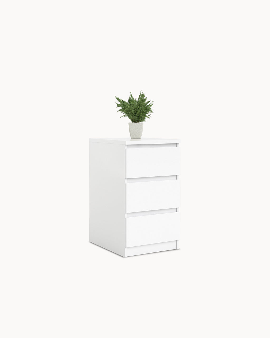 NEW MATRIX SHINY 3-drawer bedside table