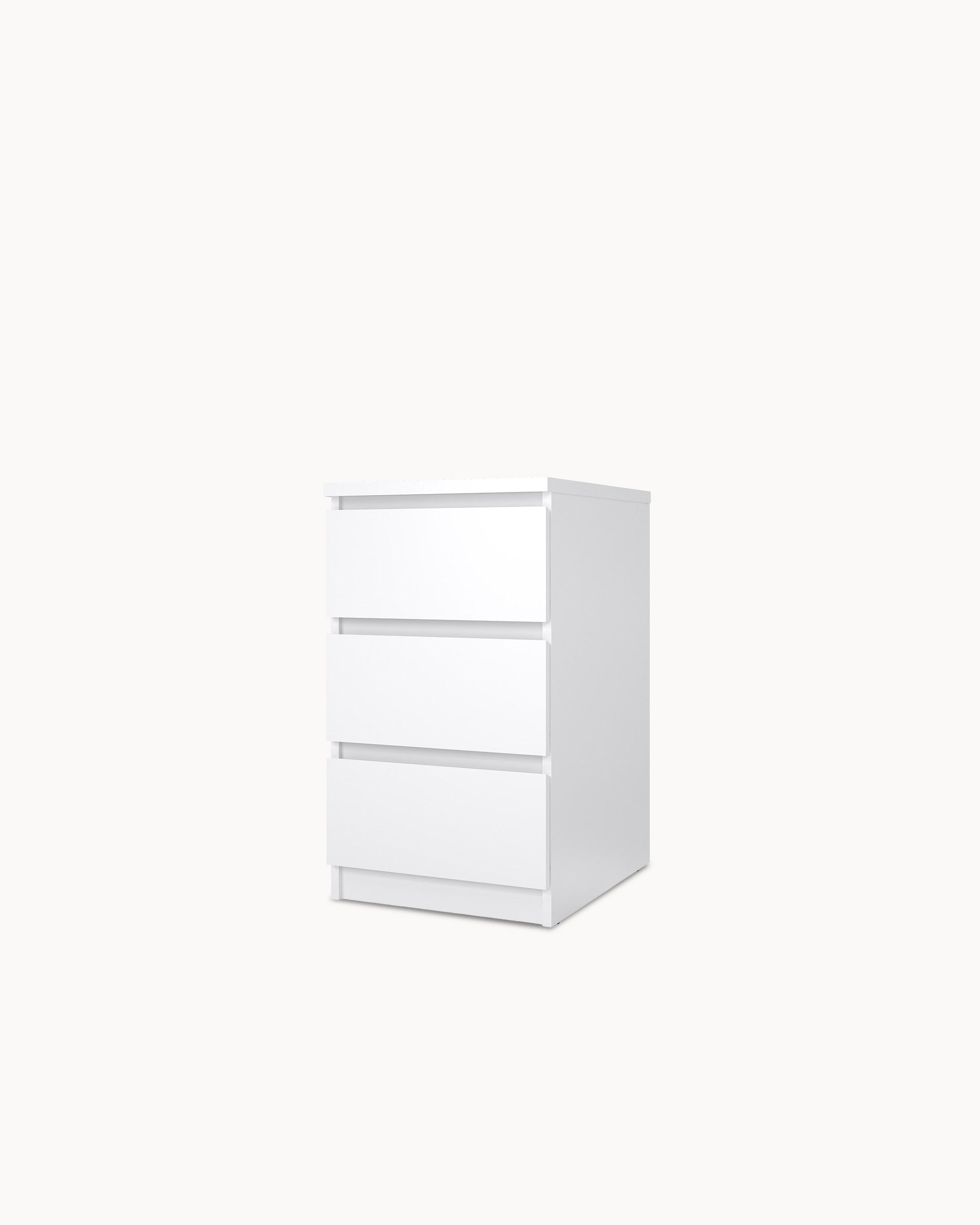 NEW MATRIX SHINY 3-drawer bedside table