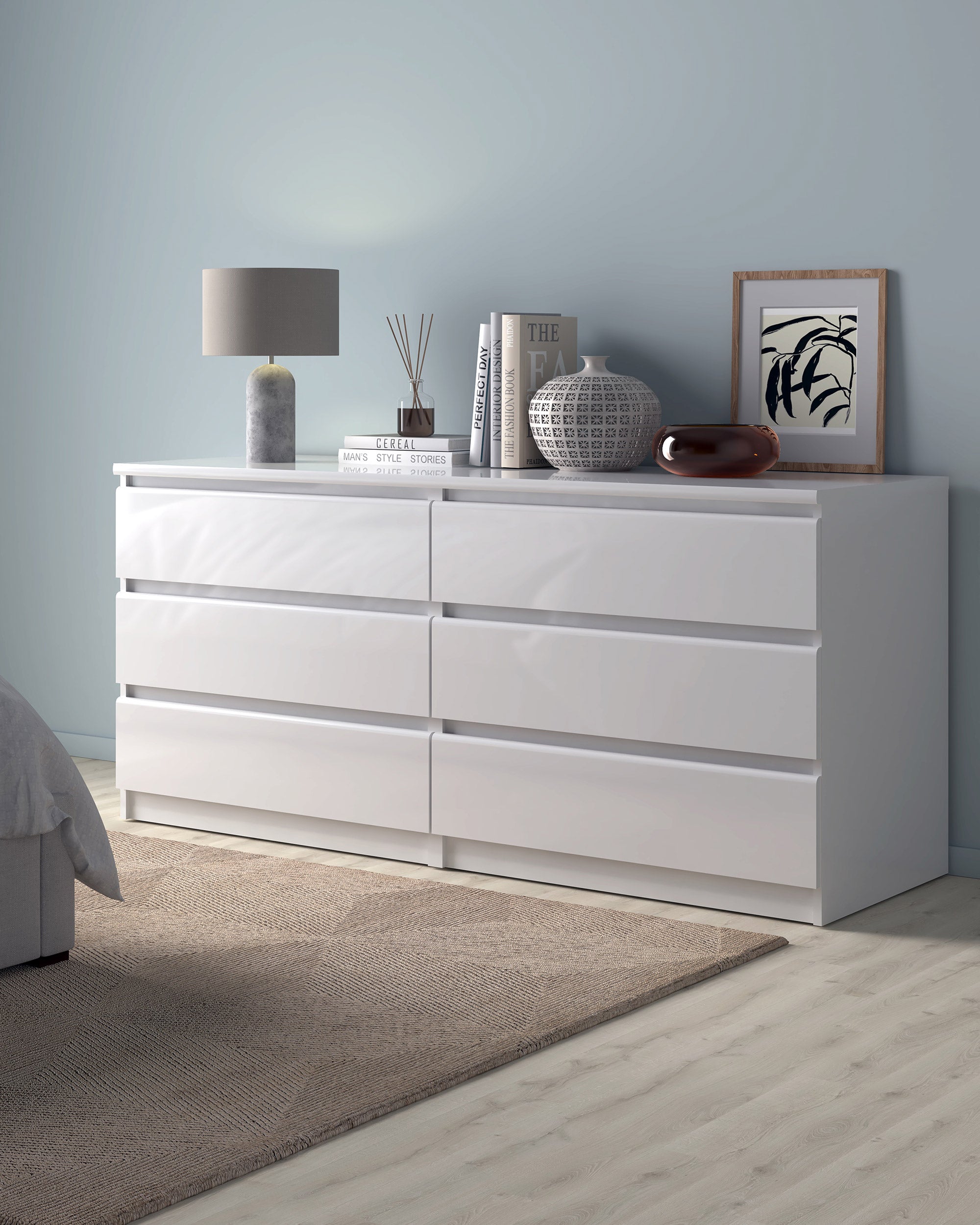 NEW MATRIX SHINY 6-drawer chest of drawers