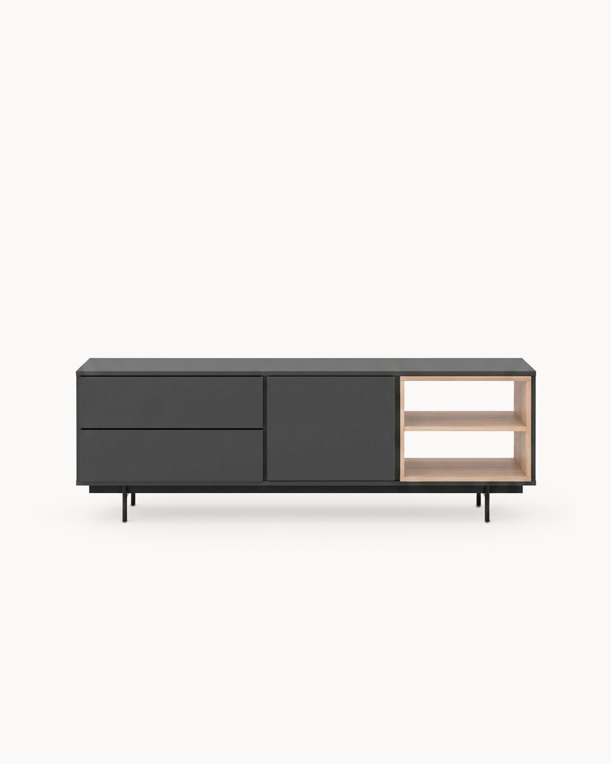MALMO TV stand with 1 door and 2 drawers