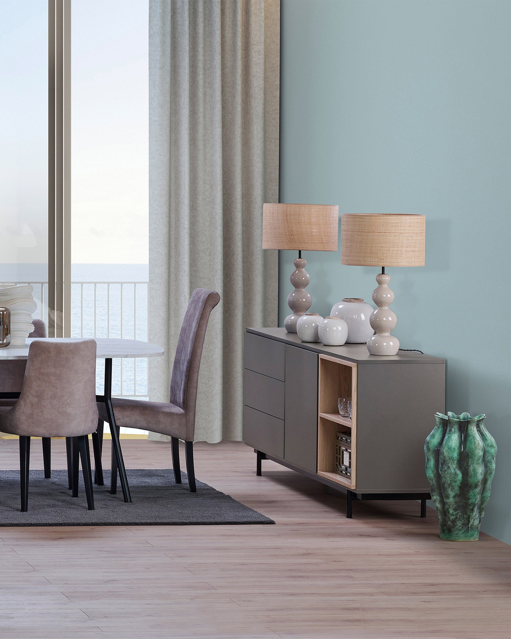 MALMO Sideboard with 1 door and 3 drawers