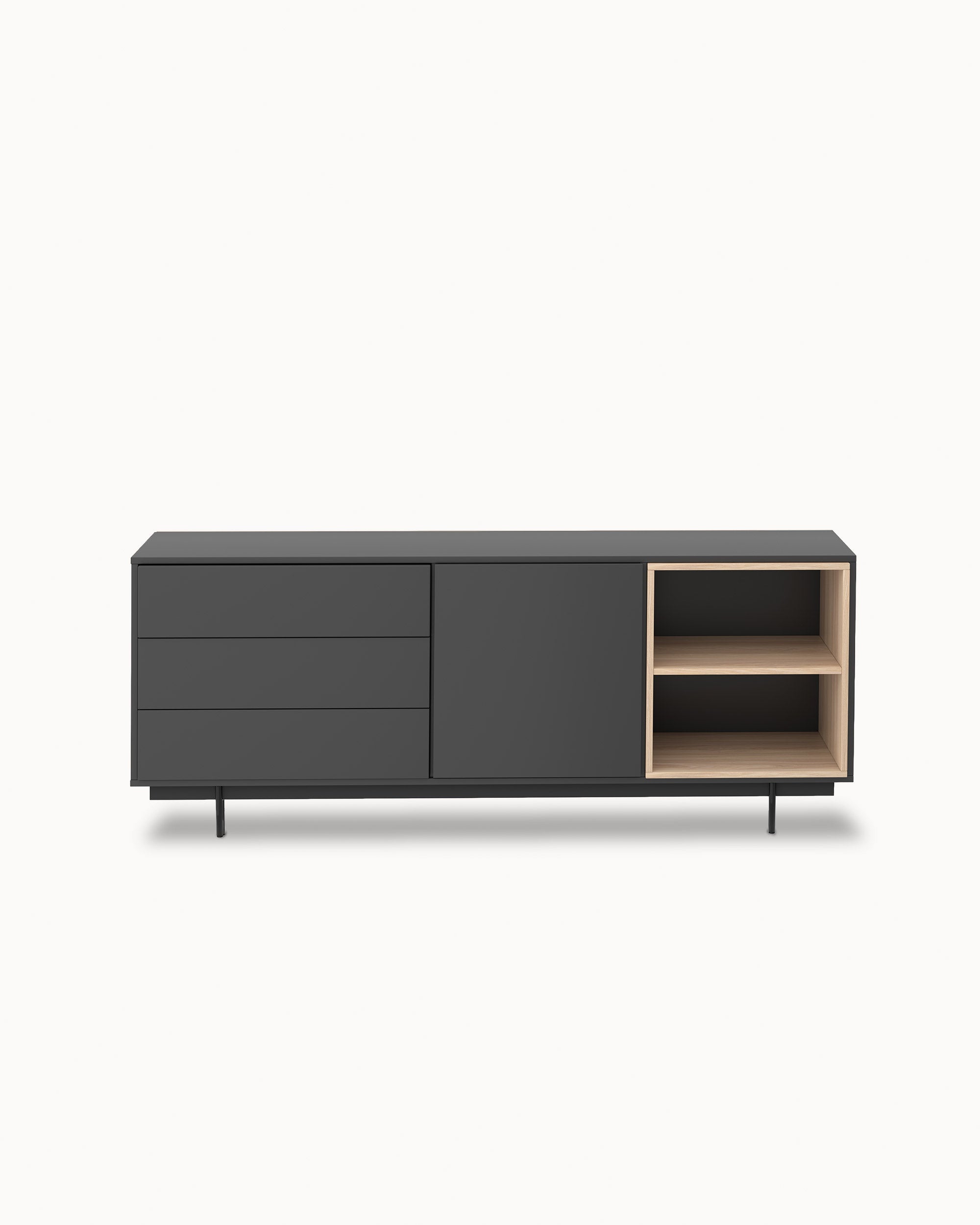 MALMO Sideboard with 1 door and 3 drawers