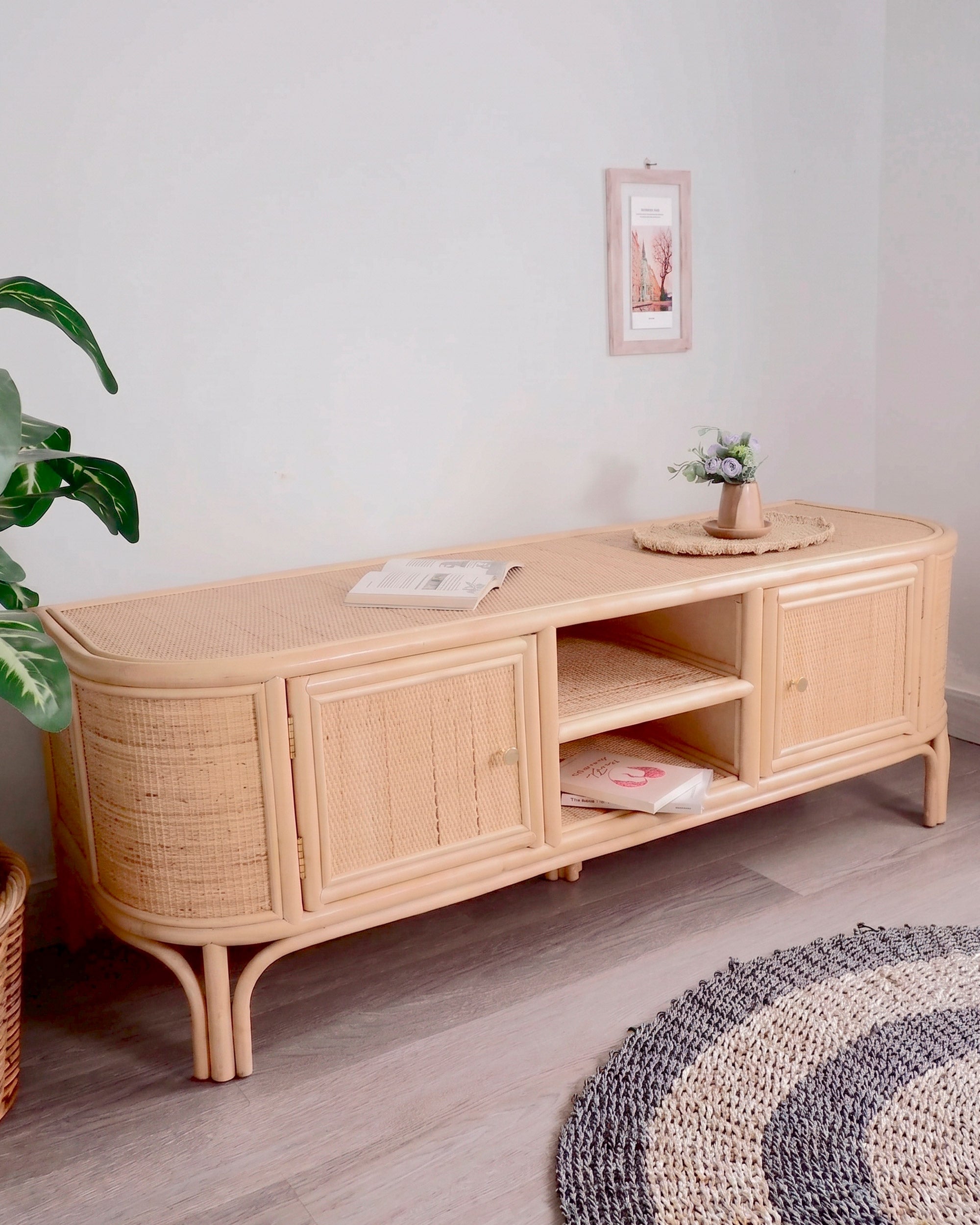 INDO TV unit with 2 doors