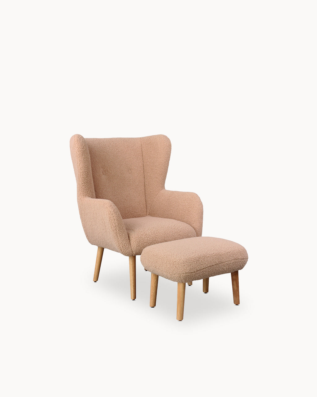 TEDDY armchair with footrest
