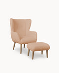TEDDY armchair with footrest