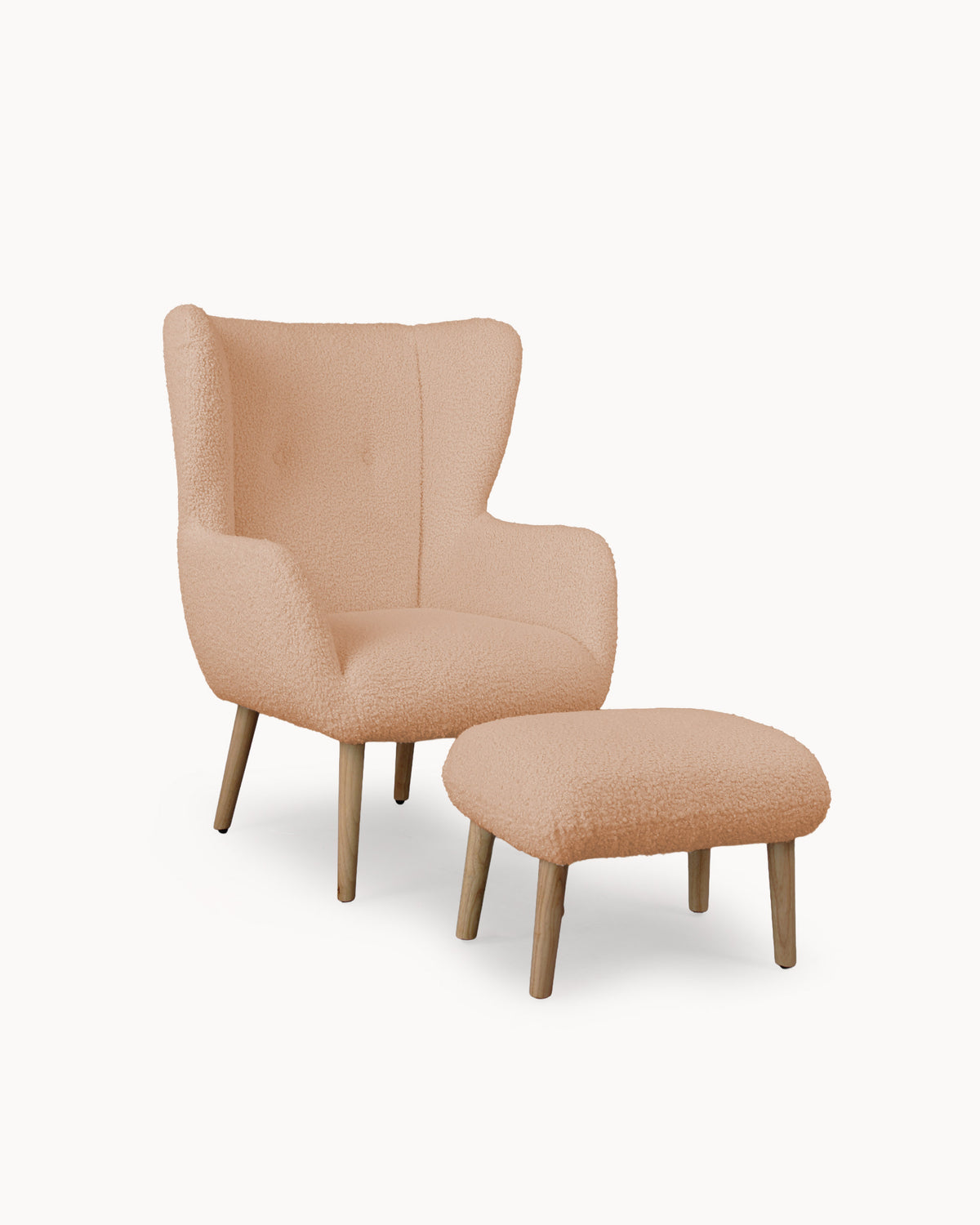 TEDDY armchair with footrest