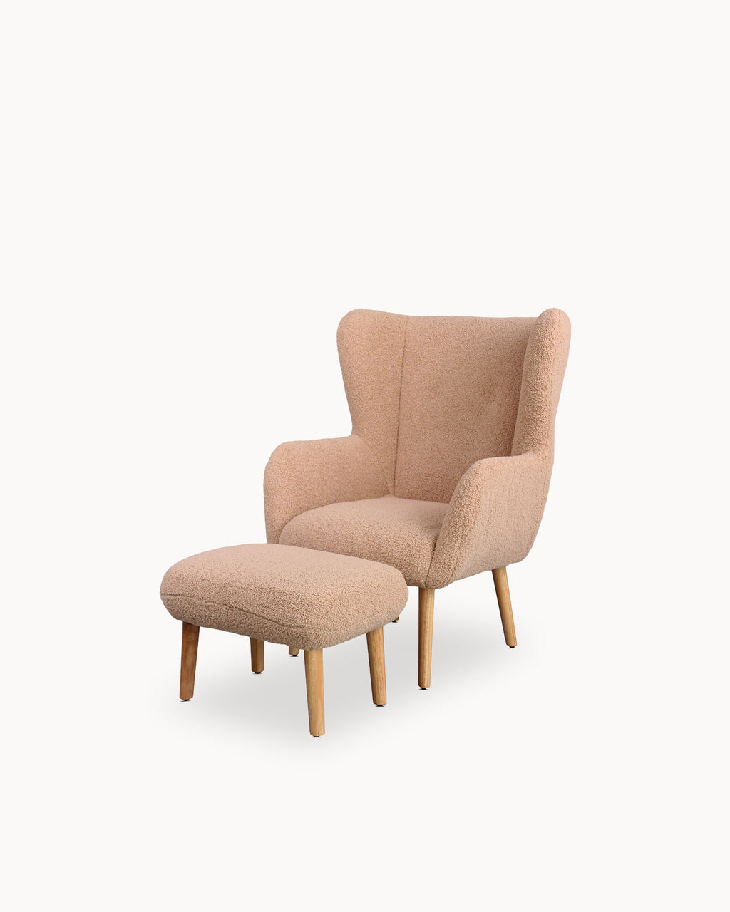 TEDDY armchair with footrest