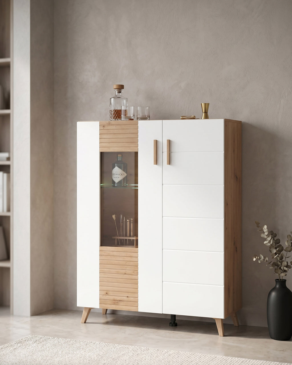 Mueble bar BRETAGNA con 2 puertas