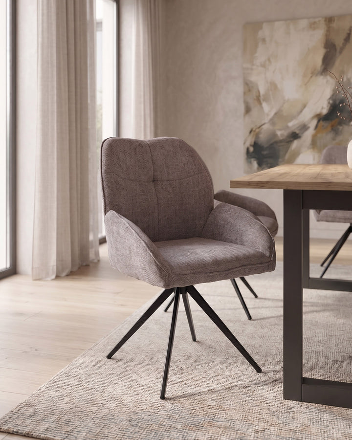 Pack of 4 RICKY 360º swivel chairs