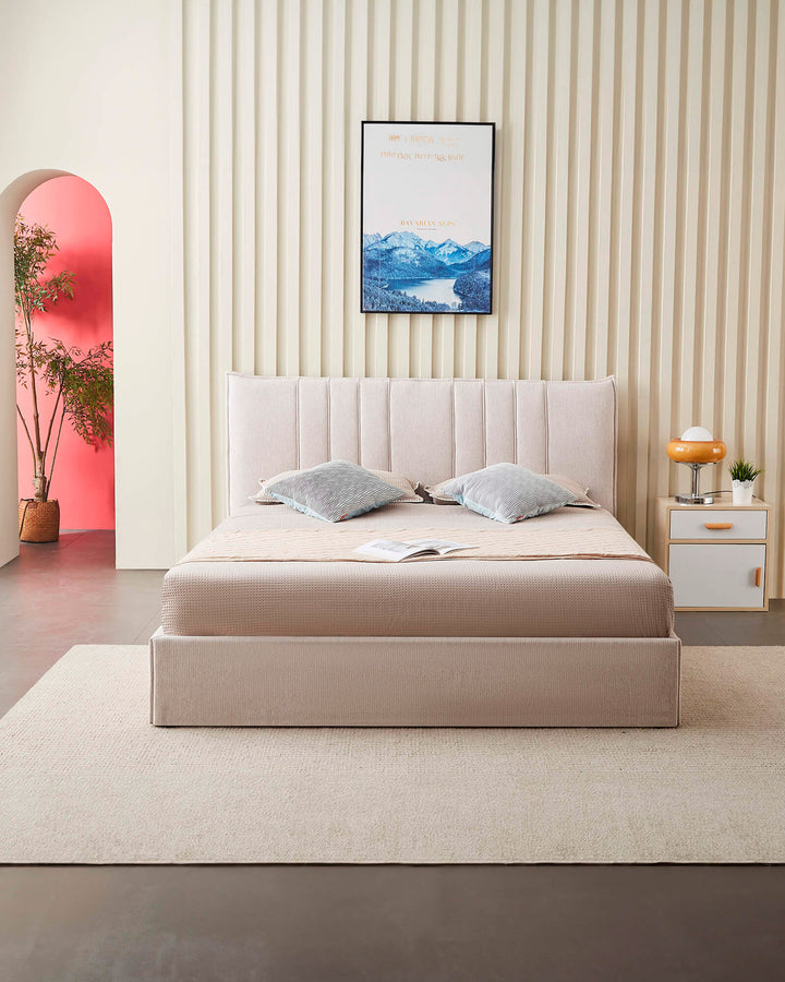 Pack cama de matrimonio TIAGO + Colchón HOMYSLEEP PALACIO COOLER
