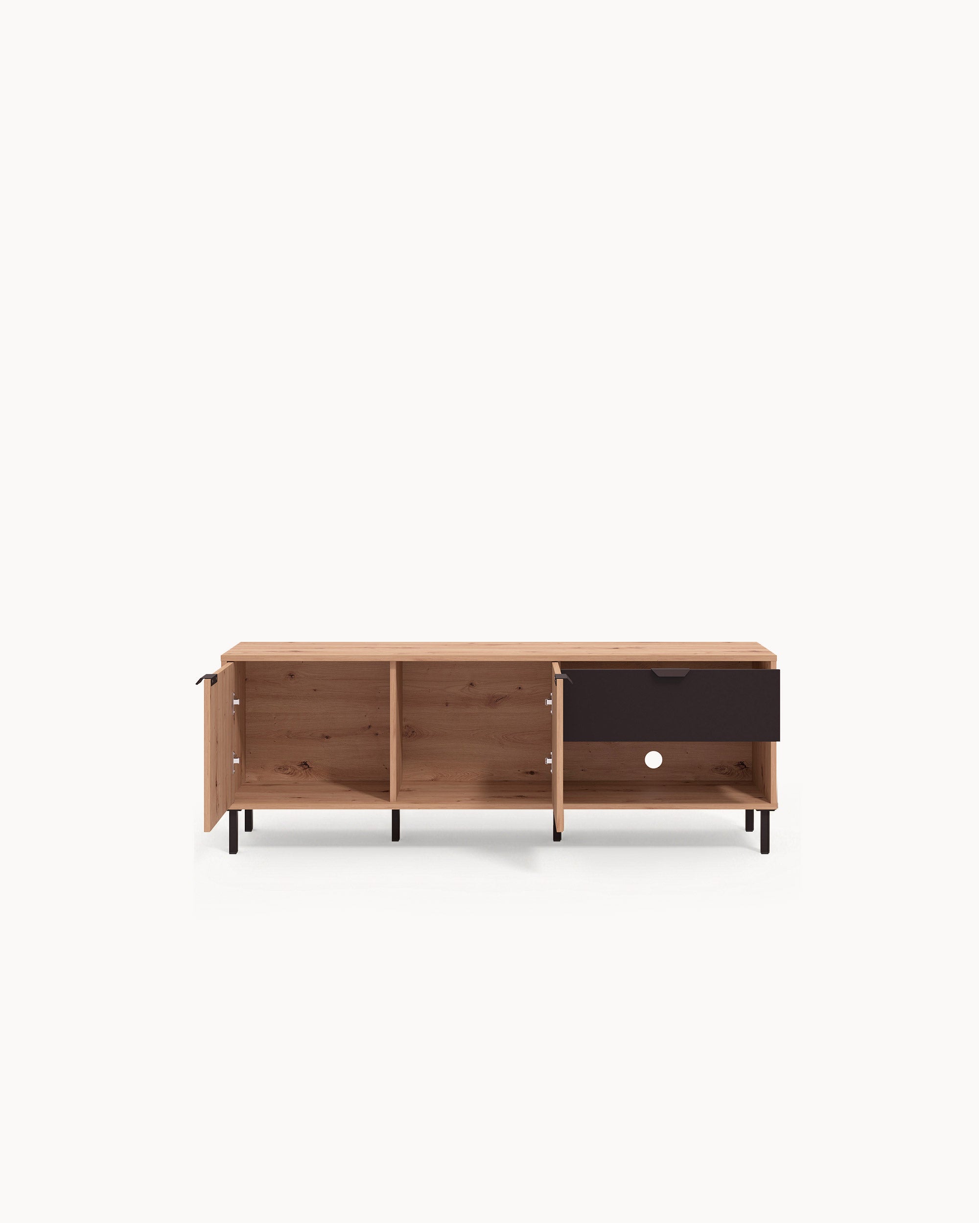 Mueble TV MAYENNE con 2 puertas y 1 cajón