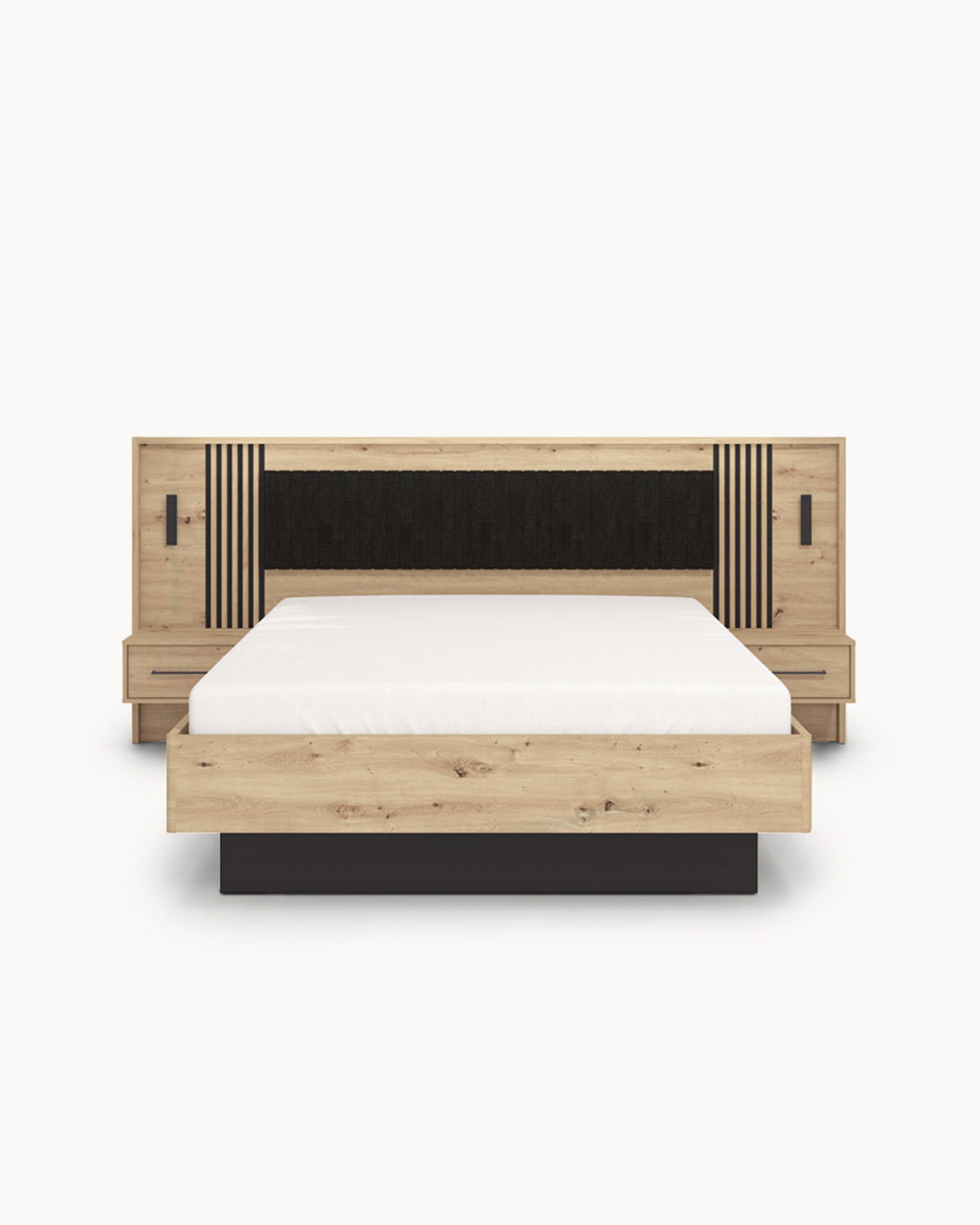 ASCALON double bed with bedside tables