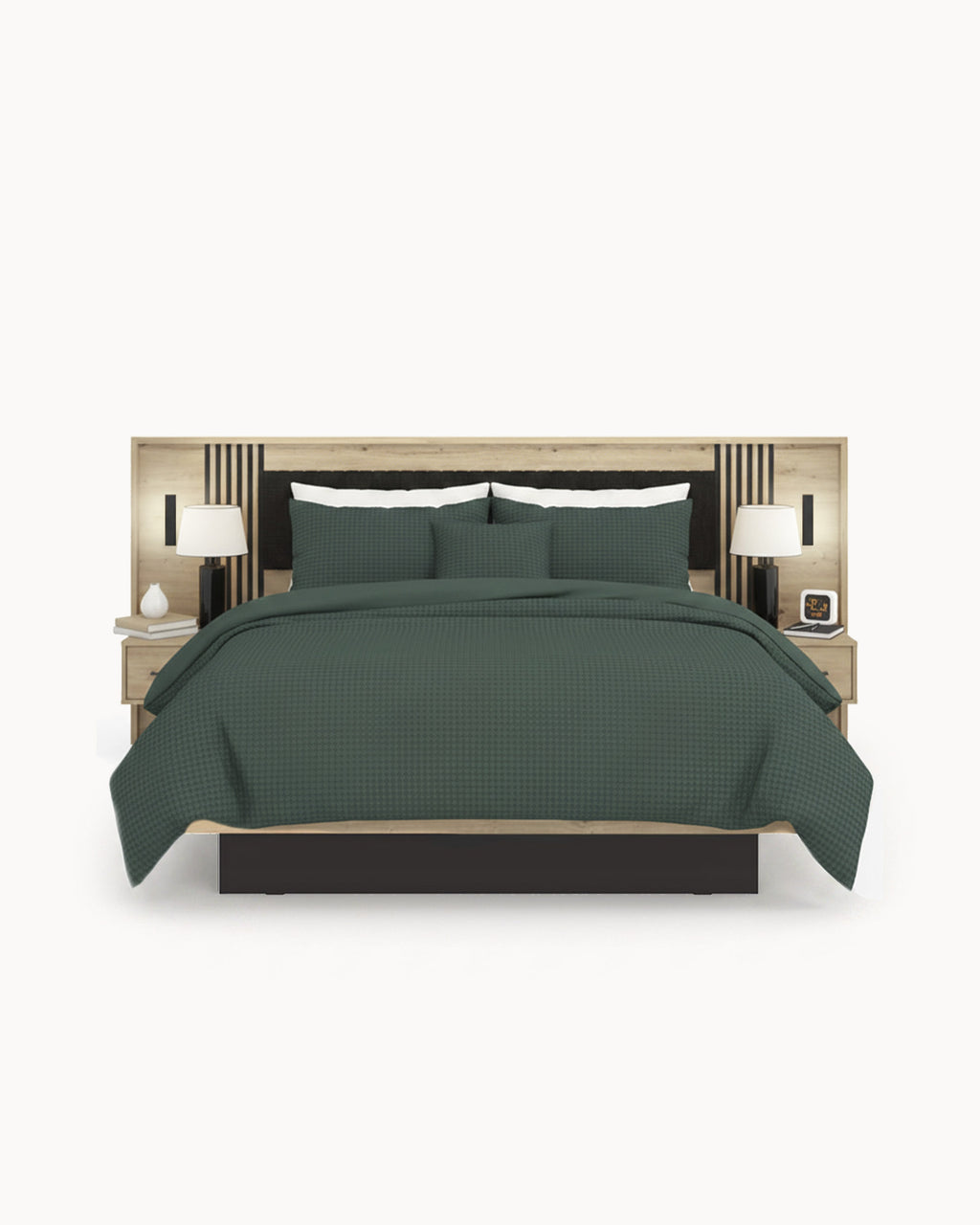 ASCALON double bed with bedside tables