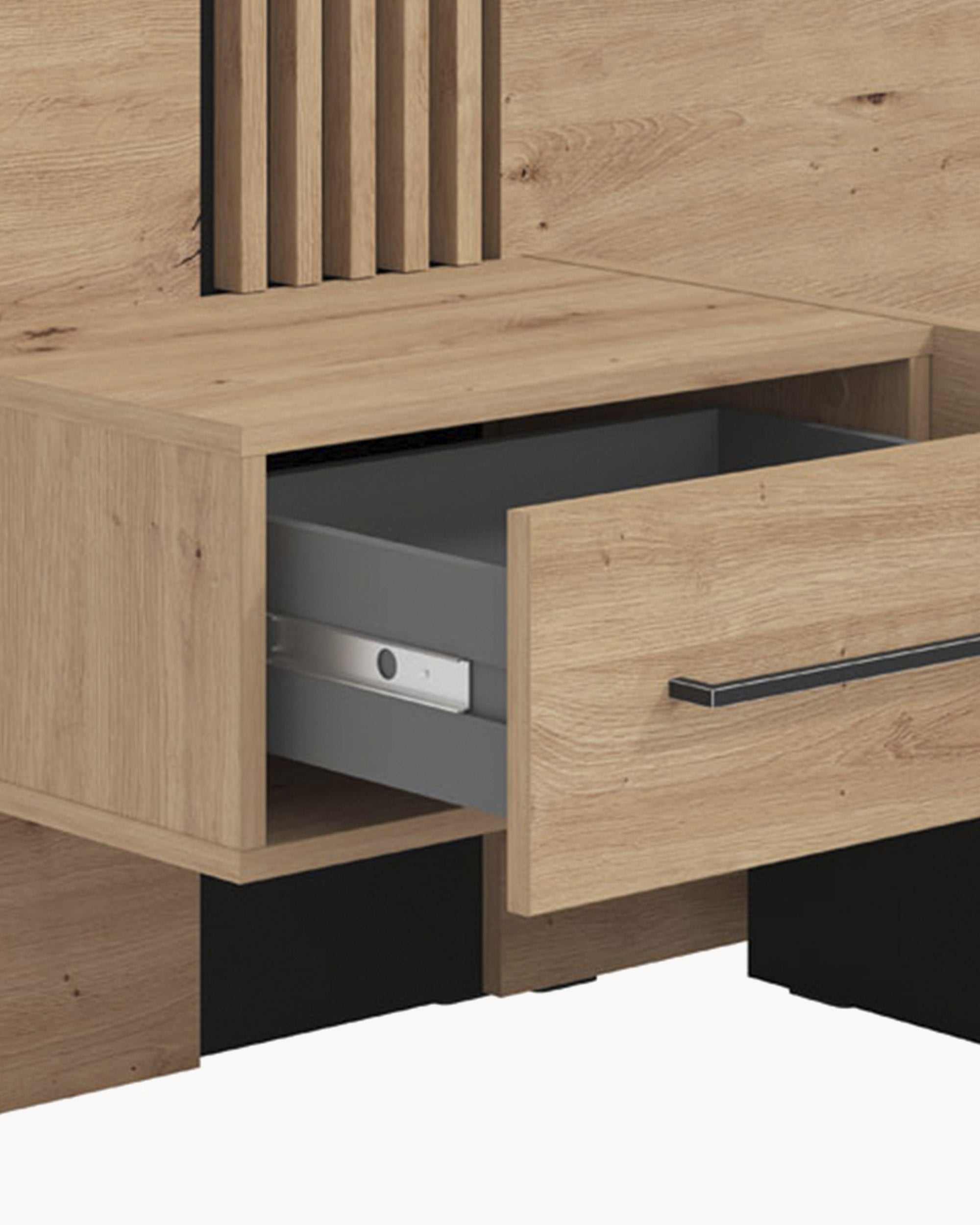 ASCALON double bed with bedside tables